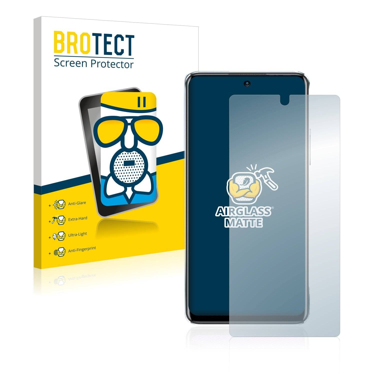 BROTECT AirGlass Matte Schutzglas Folie für Infinix Note 11