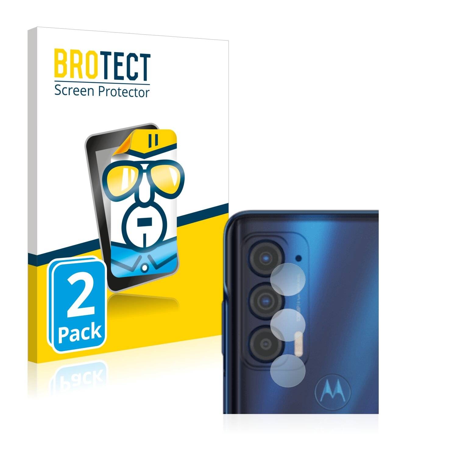 2x BROTECT HD-Clear Displayschutzfolie für Motorola Edge (2021) (NUR