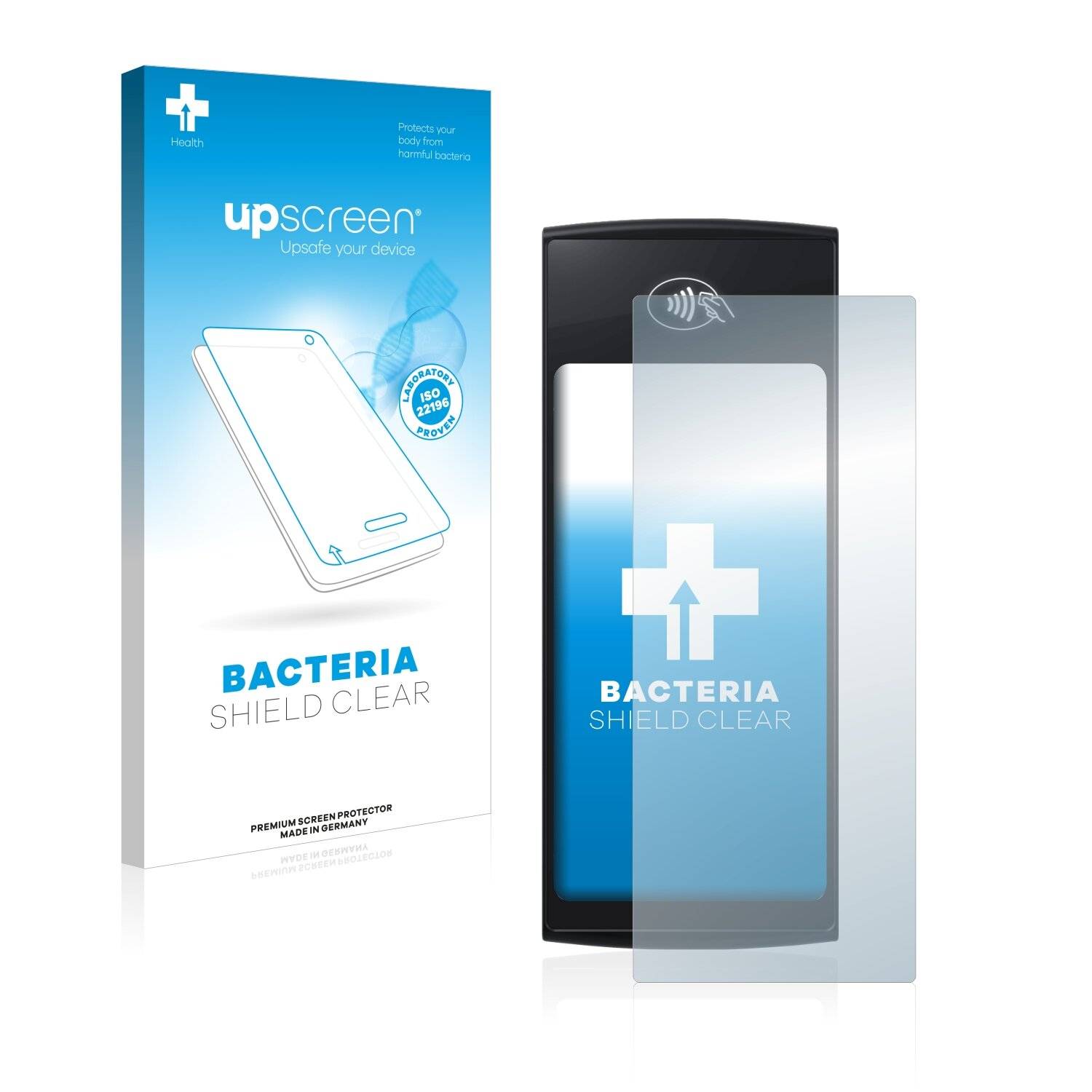 upscreen Bacteria Shield Clear Premium Antibakterielle Displayschutzfolie für enfore