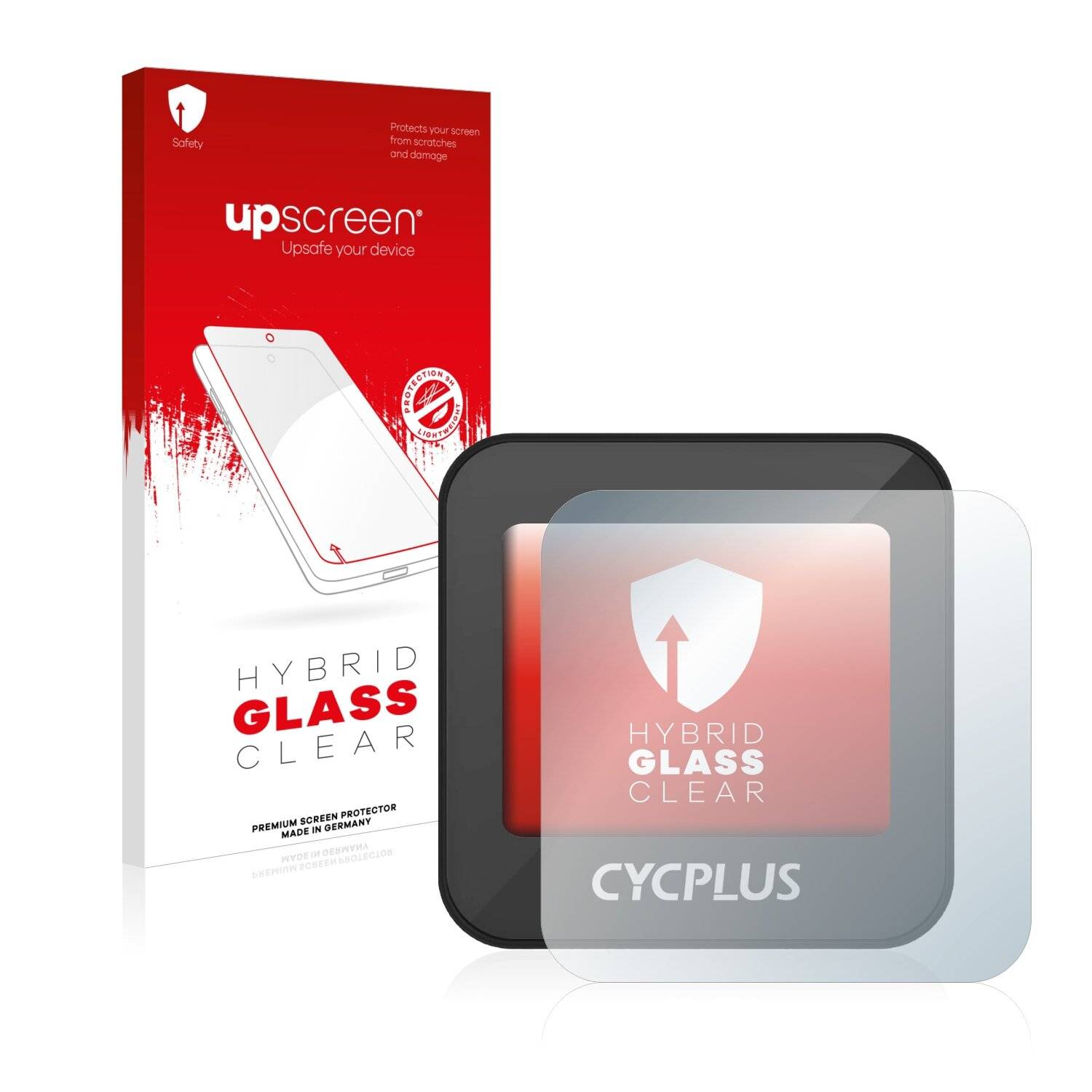 upscreen Hybrid Glass Clear Premium Schutzglas Folie für Cycplus G1