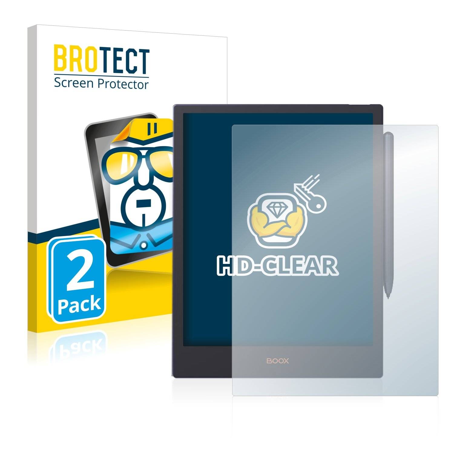 2x BROTECT HD-Clear Displayschutzfolie für Onyx Boox Note