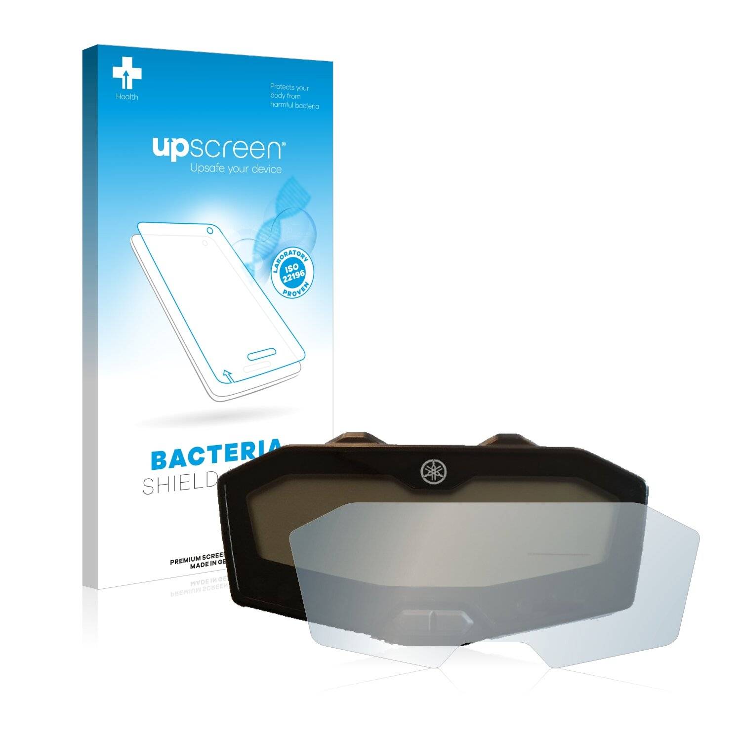 upscreen Bacteria Shield Clear Premium Antibakterielle Displayschutzfolie für Yamaha FZ-07