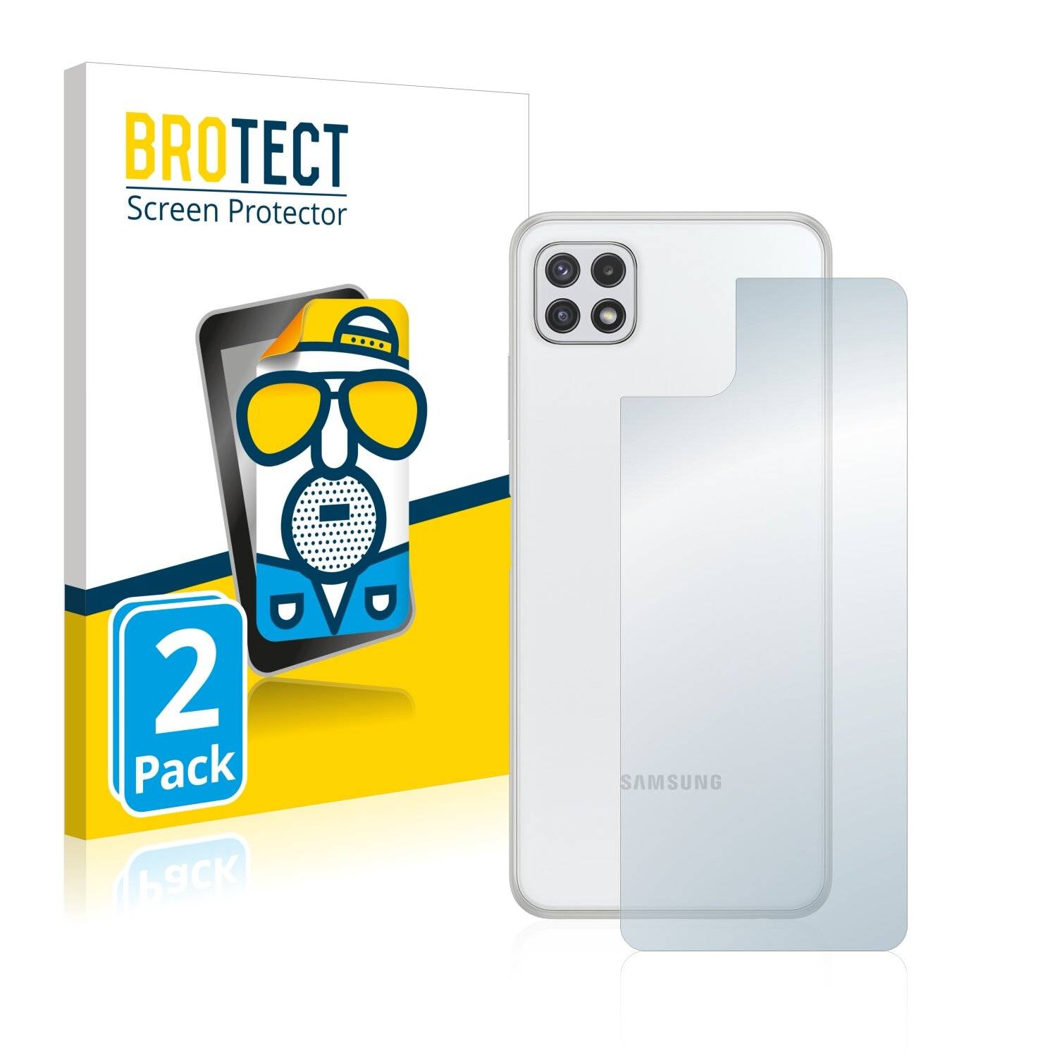 2x BROTECT Matte Displayschutzfolie für Samsung Galaxy A22 5G (Rückseite) - Entspiegelt,