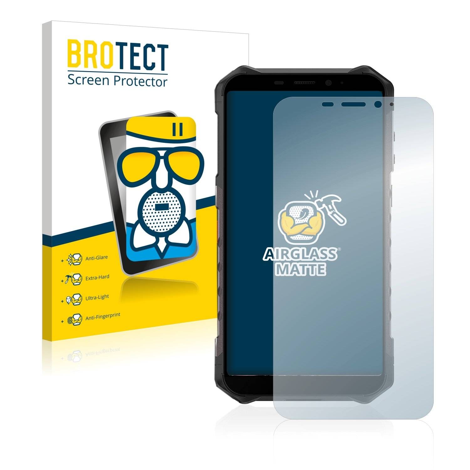 BROTECT AirGlass Matte Schutzglas Folie für Ulefone Armor
