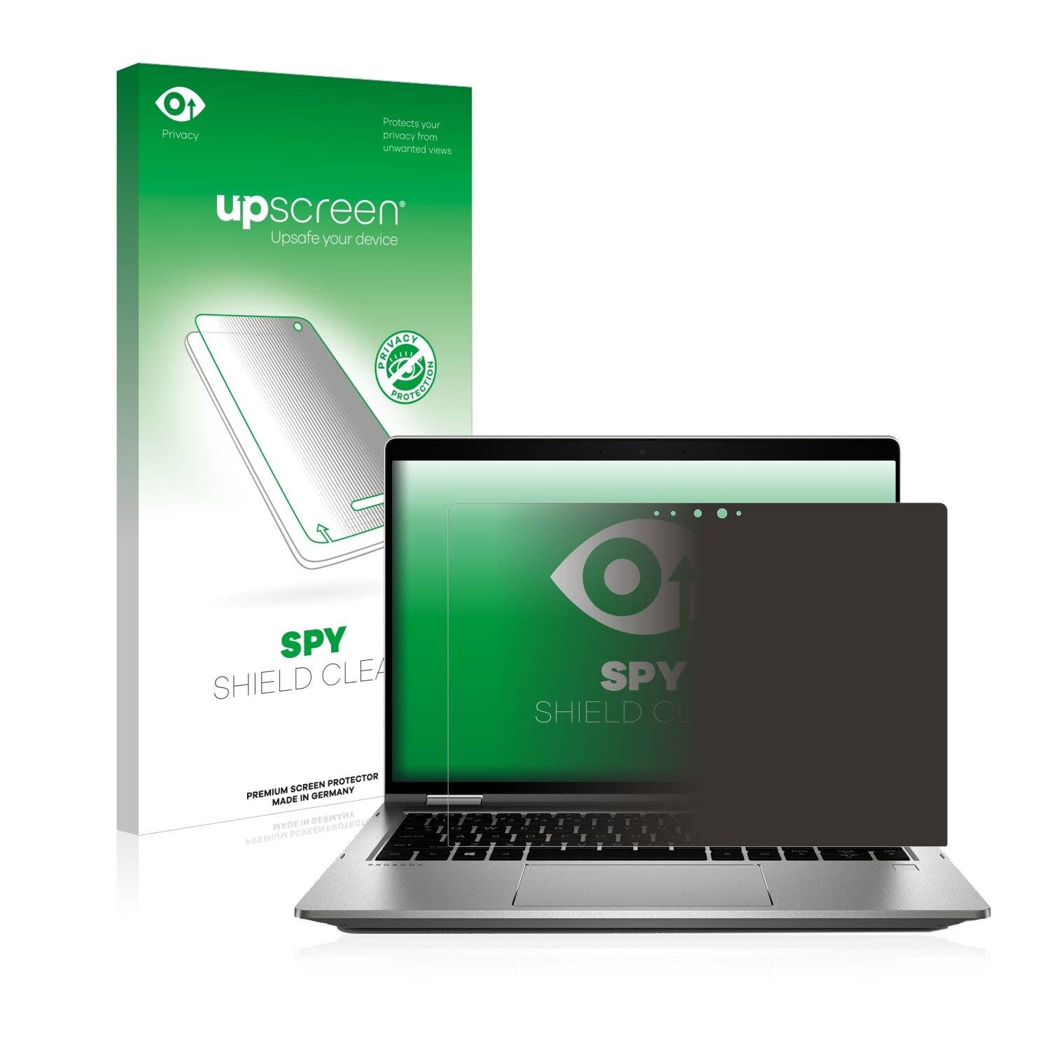 upscreen Spy Shield Clear Premium Blickschutzfolie für HP Campus ProBook X360 435