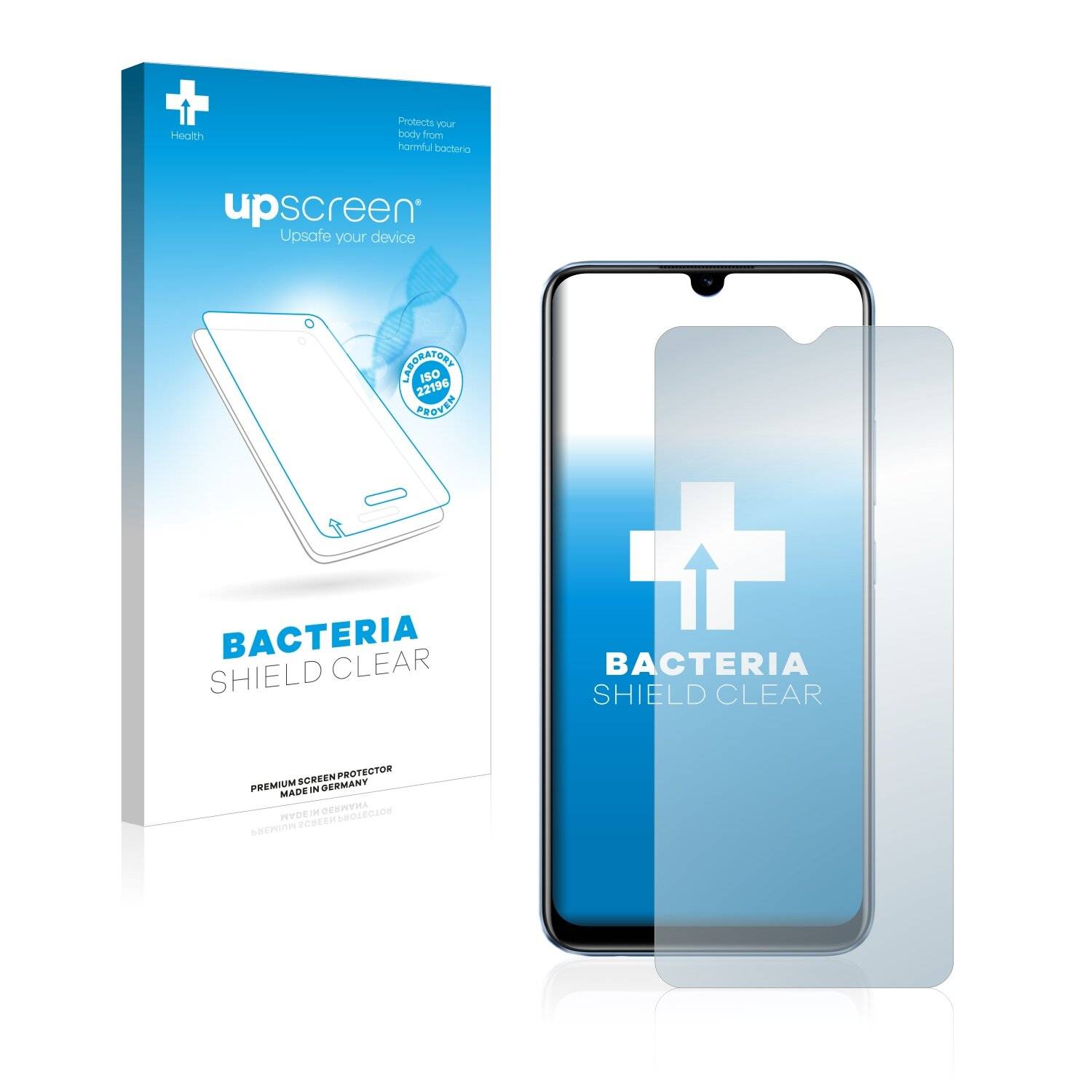 upscreen Bacteria Shield Clear Premium Antibakterielle Displayschutzfolie für Realme