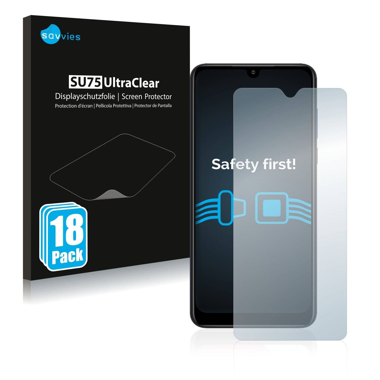 18x Savvies SU75 Displayschutzfolie für Motorola Moto G