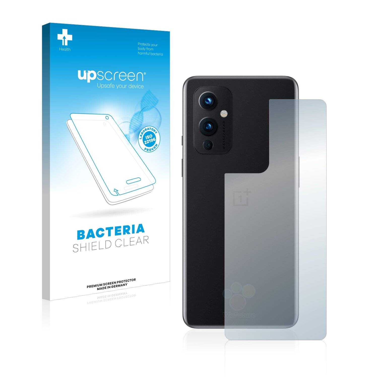 upscreen Bacteria Shield Clear Premium Antibakterielle Displayschutzfolie für OnePlus 9