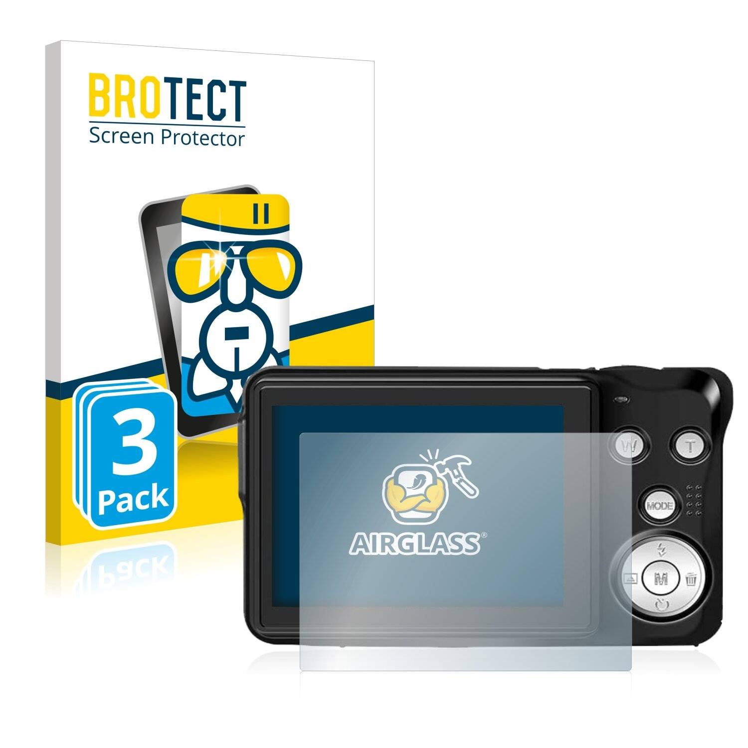 3x BROTECT AirGlass Schutzglas Folie für Linnse