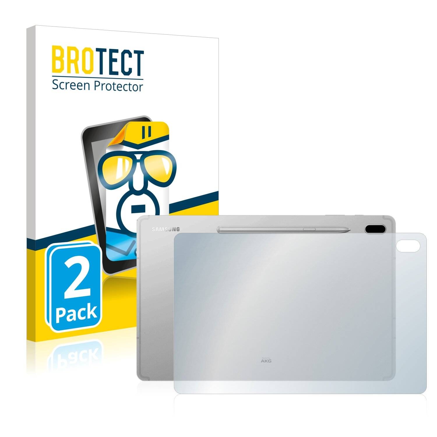 2x BROTECT HD-Clear Displayschutzfolie für Samsung Galaxy Tab S7 FE