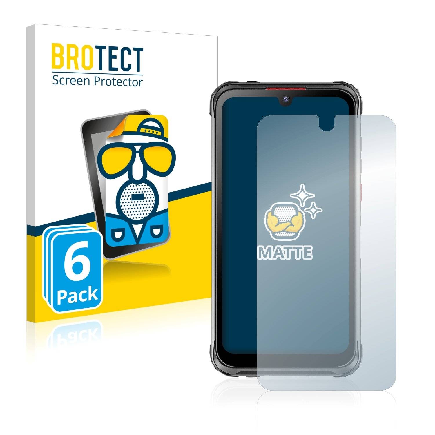 6x BROTECT Matte Displayschutzfolie für Hotwav Cyber 7 - Entspiegelt,