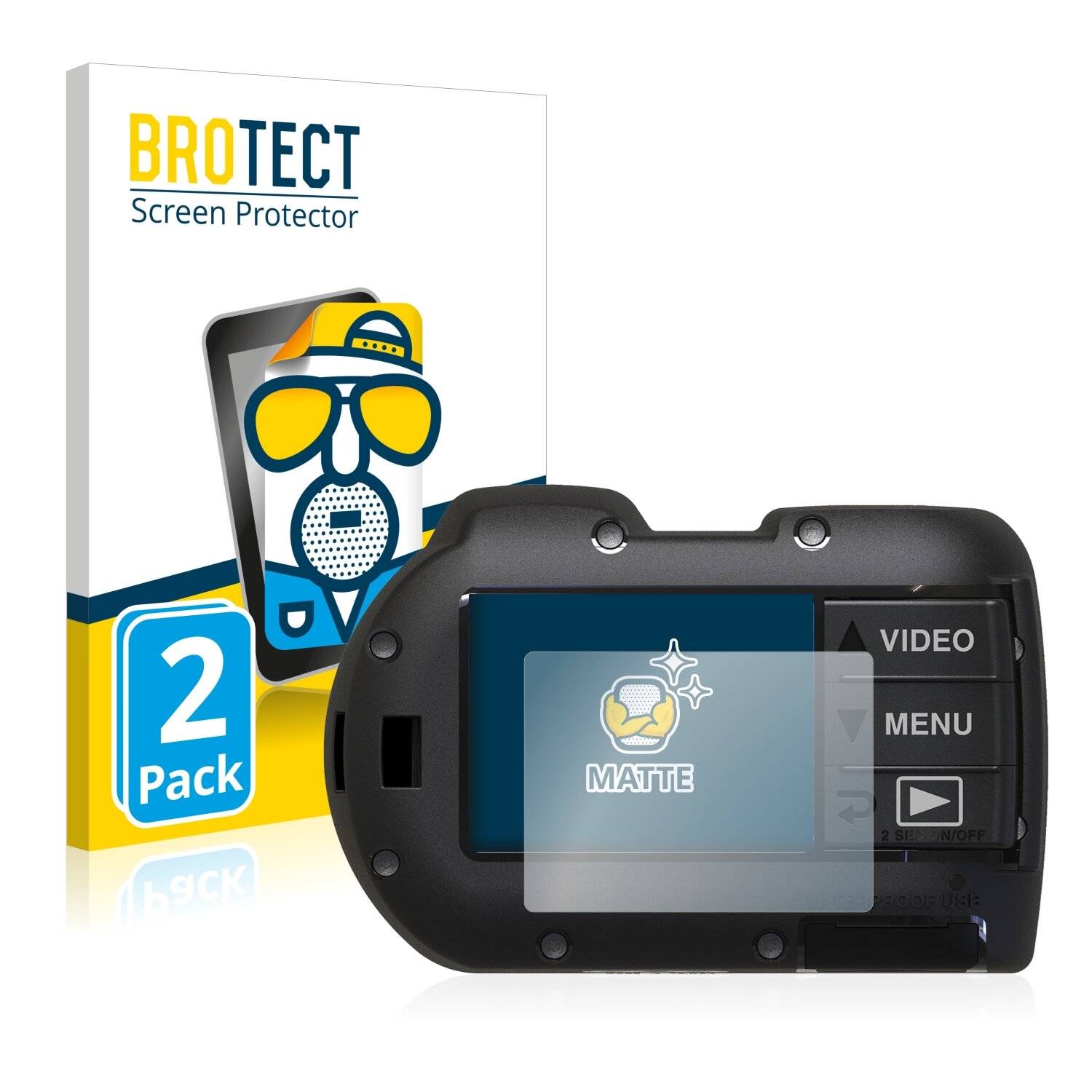 2x BROTECT Matte Displayschutzfolie für SeaLife Micro 3.0 - Entspiegelt,