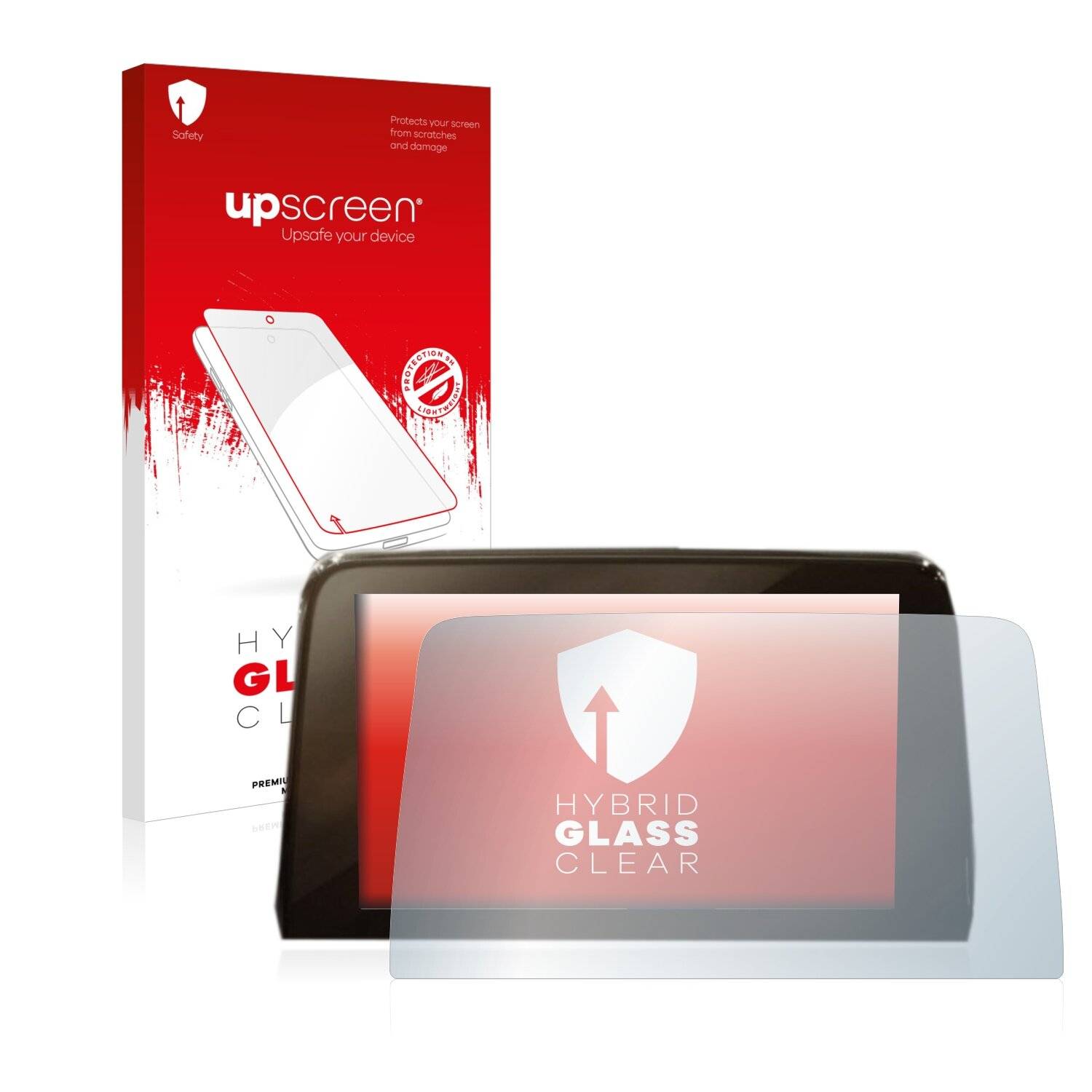 upscreen Hybrid Glass Clear Premium Schutzglas Folie für Ford Fiesta ST 2017-2021 SYNC 3