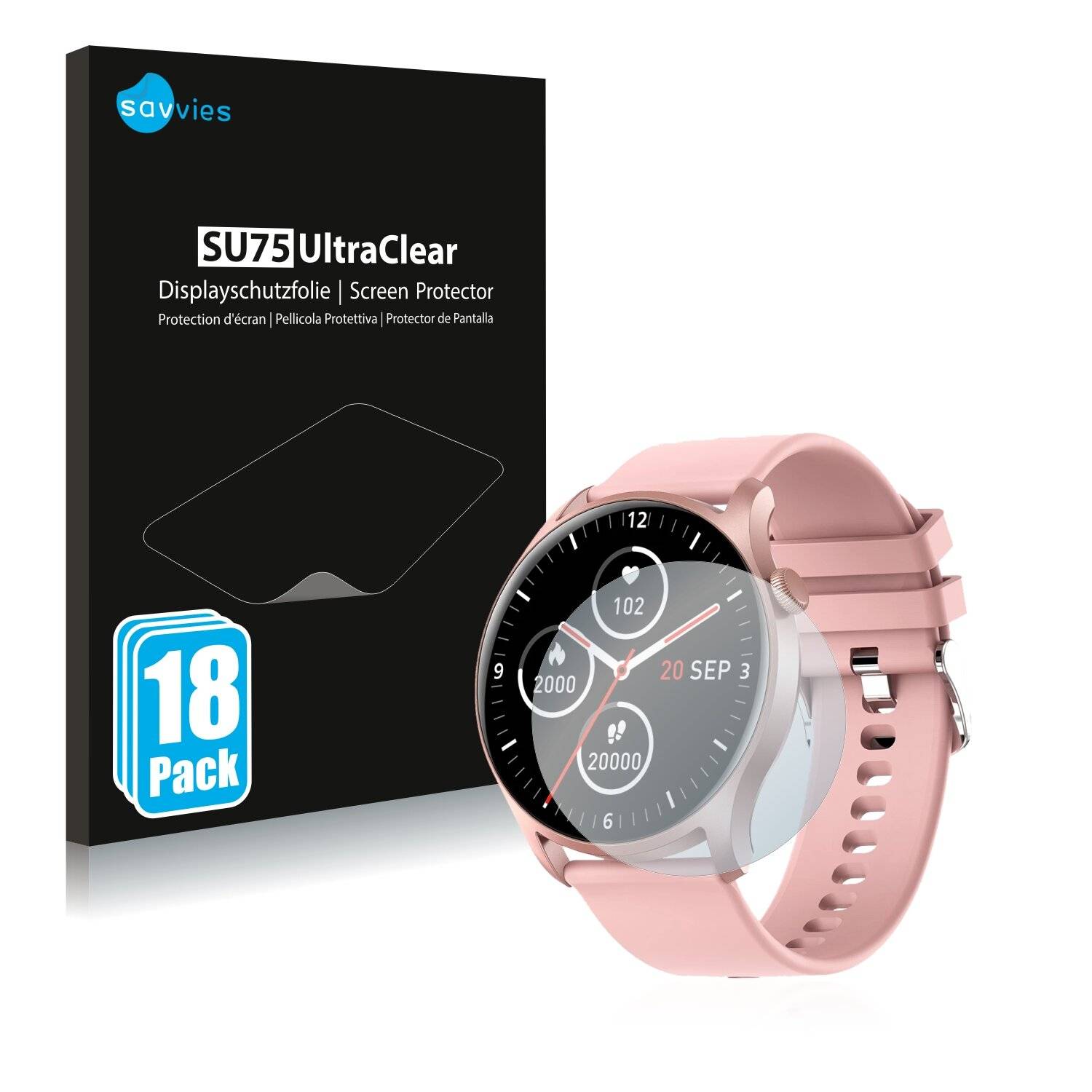 18x Savvies SU75 Displayschutzfolie für Colmi Sky