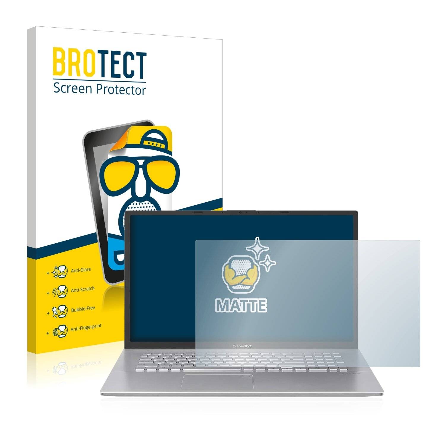 BROTECT Matte Displayschutzfolie für Asus VivoBook S17 - Entspiegelt,