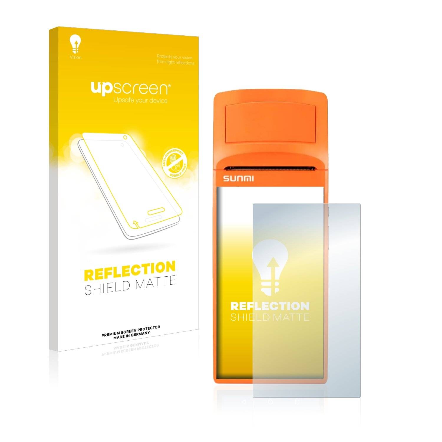 upscreen Reflection Shield Matte Premium Displayschutzfolie für Sunmi