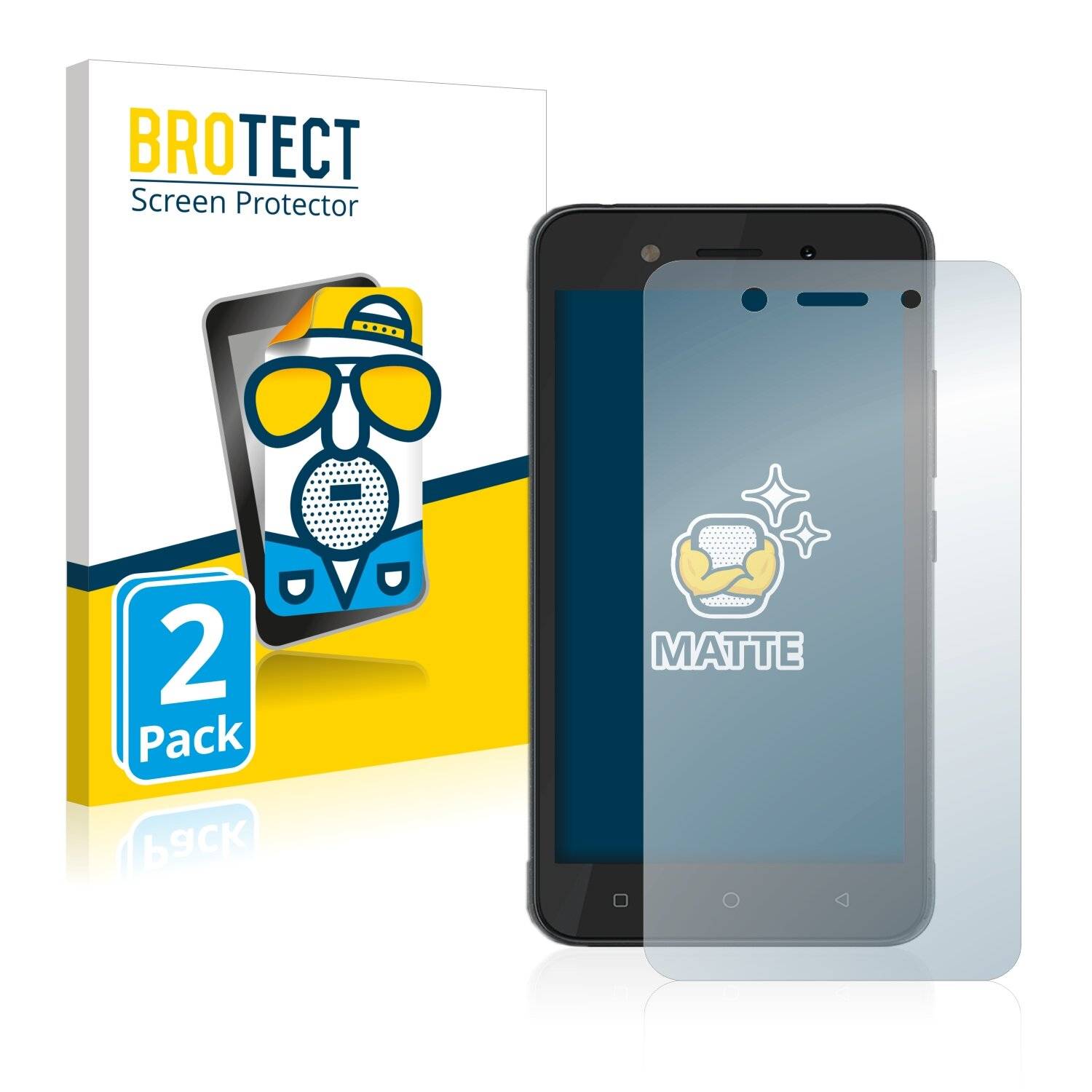 2x BROTECT Matte Displayschutzfolie für Tecno Pop 5C - Entspiegelt,
