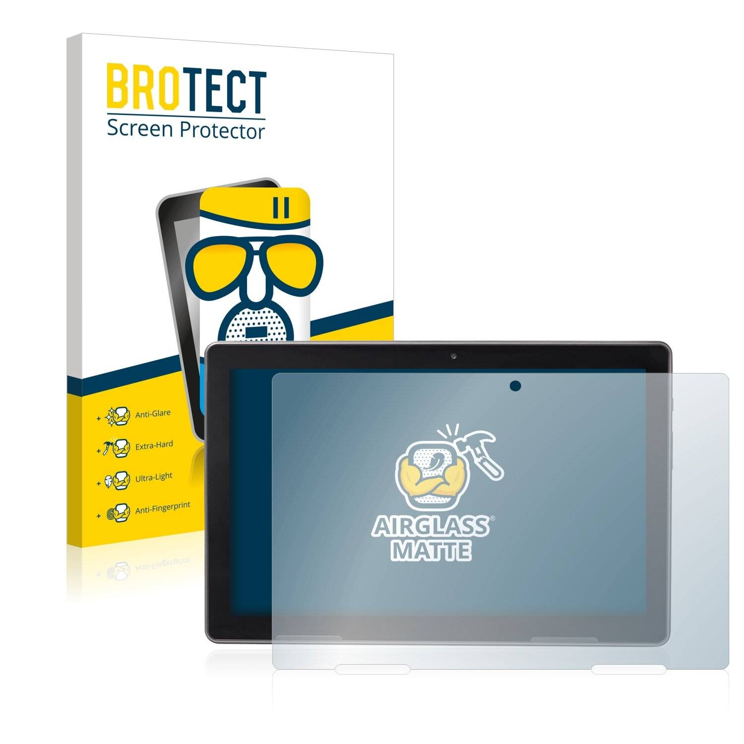 BROTECT AirGlass Matte Schutzglas Folie für Medion Lifetab