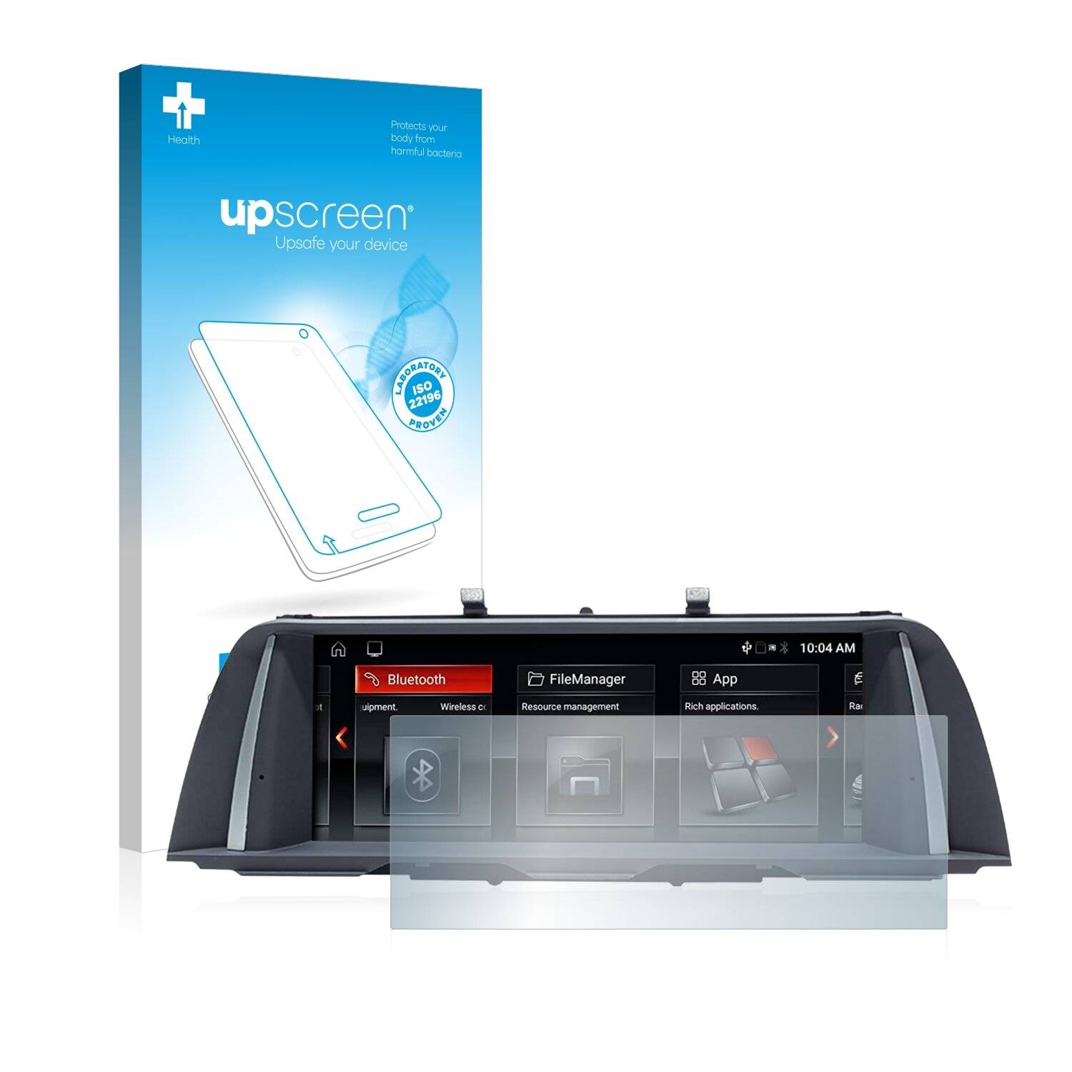 upscreen Bacteria Shield Clear Premium Antibakterielle Displayschutzfolie für BMW 5 F10 2014