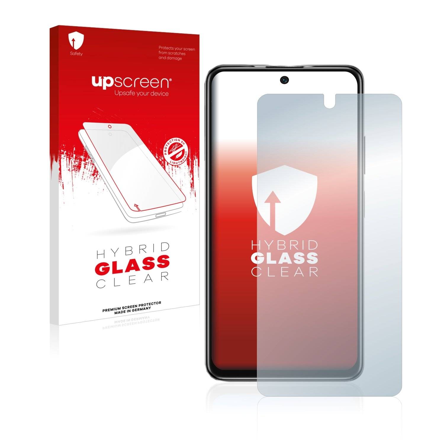 upscreen Hybrid Glass Clear Premium Schutzglas Folie für Xiaomi Poco M4 Pro