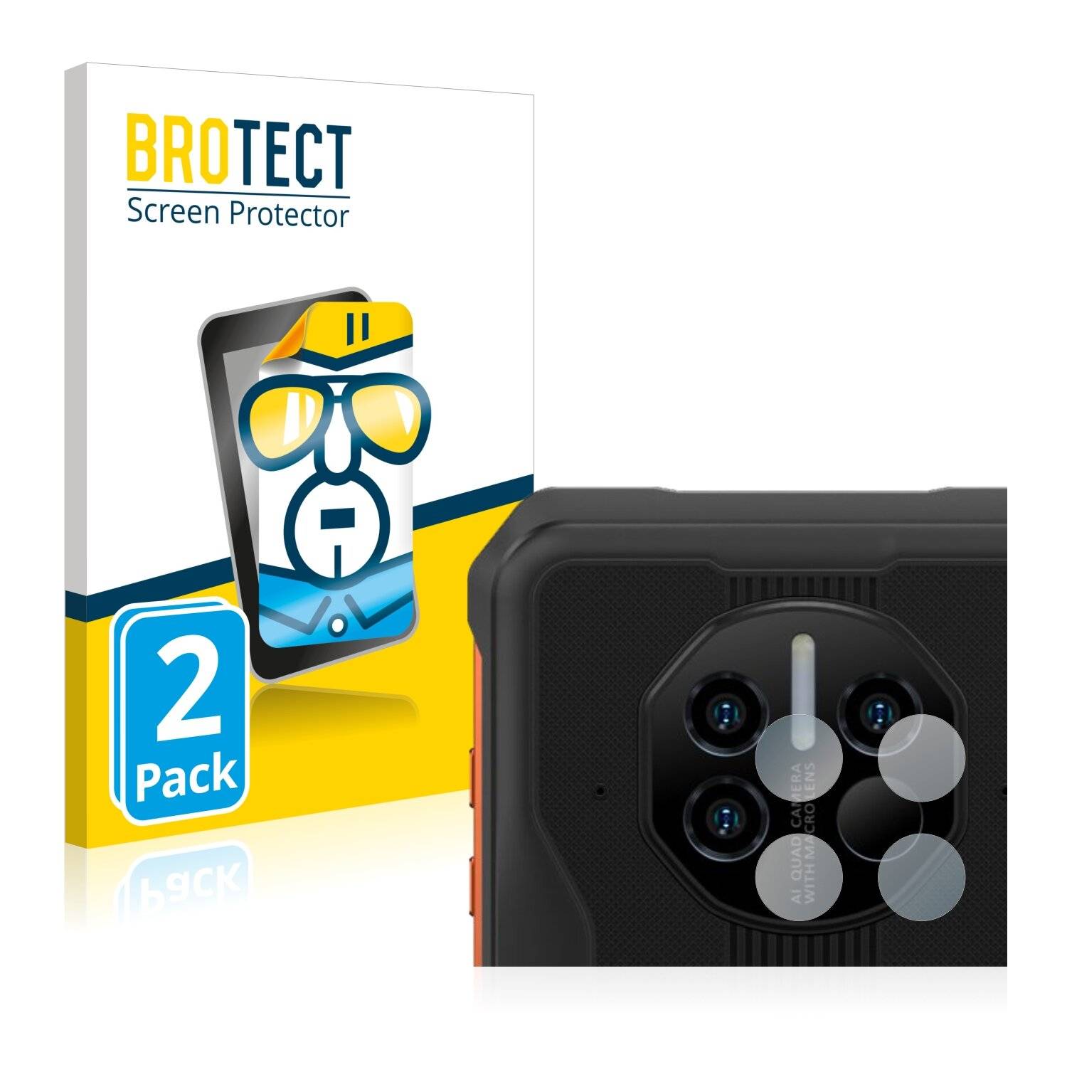 2x BROTECT HD-Clear Displayschutzfolie für Doogee V10 (NUR