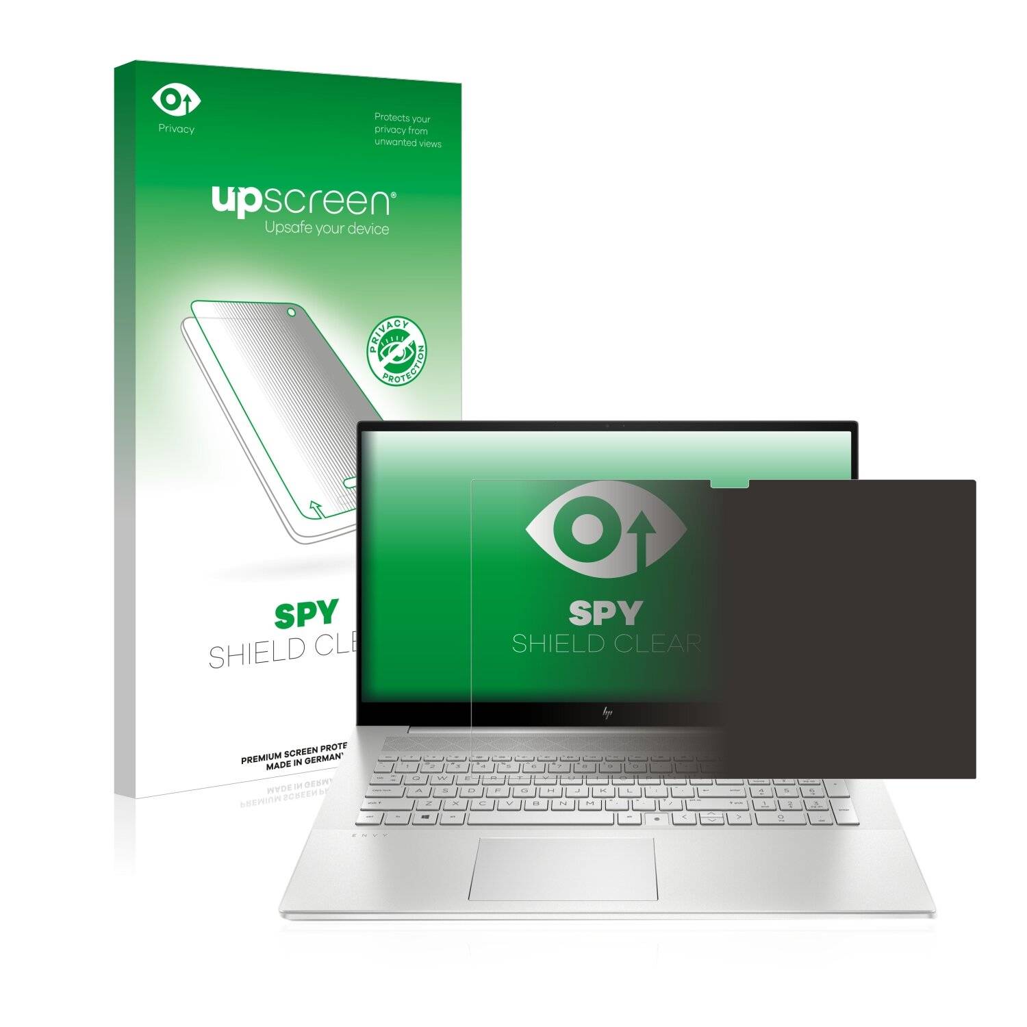 upscreen Spy Shield Clear Premium Blickschutzfolie für HP Envy