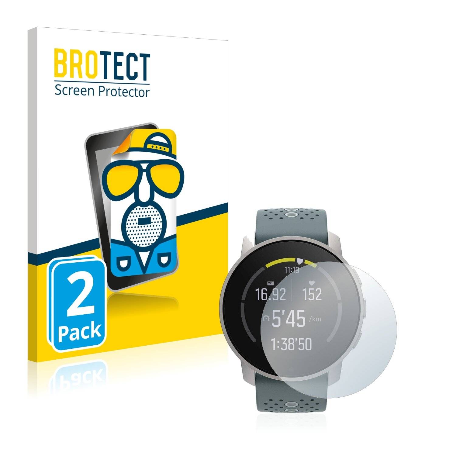 2x BROTECT Matte Displayschutzfolie für Suunto 9 Peak - Entspiegelt,