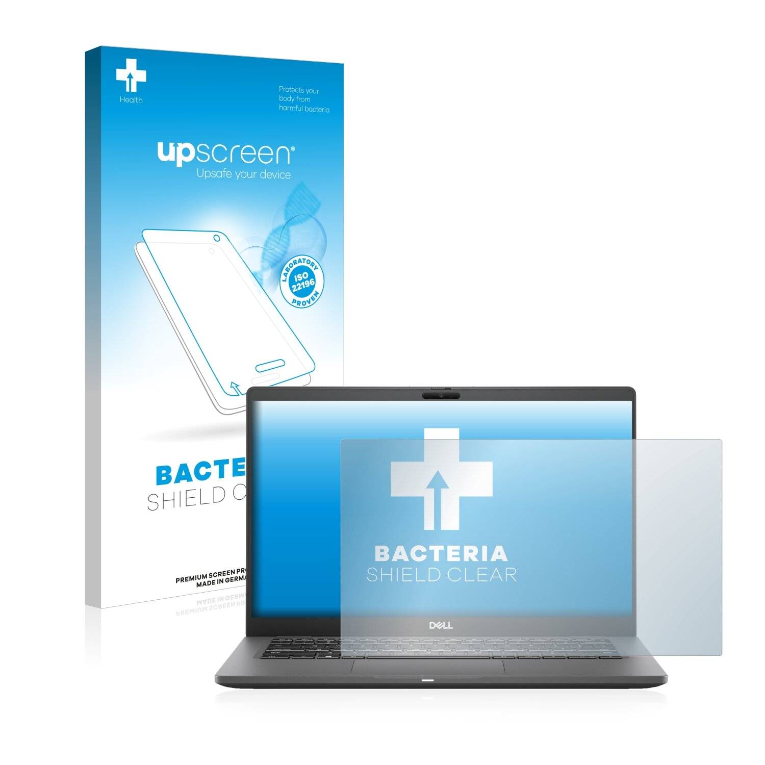 upscreen Bacteria Shield Clear Premium Antibakterielle Displayschutzfolie für Dell Latitude