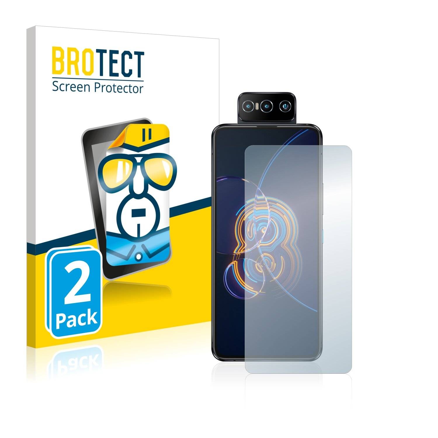 2x BROTECT HD-Clear Displayschutzfolie für Asus ZenFone 8