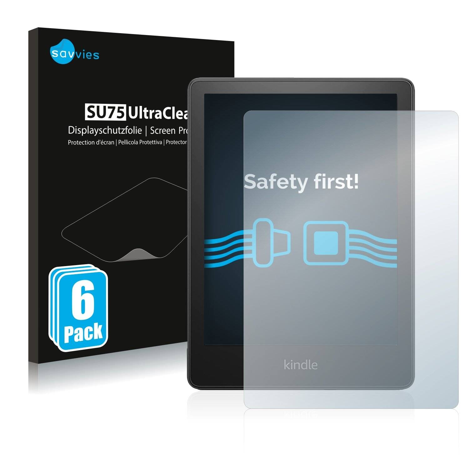 6x Savvies SU75 Displayschutzfolie für Amazon Kindle Paperwhite 2021 (11.