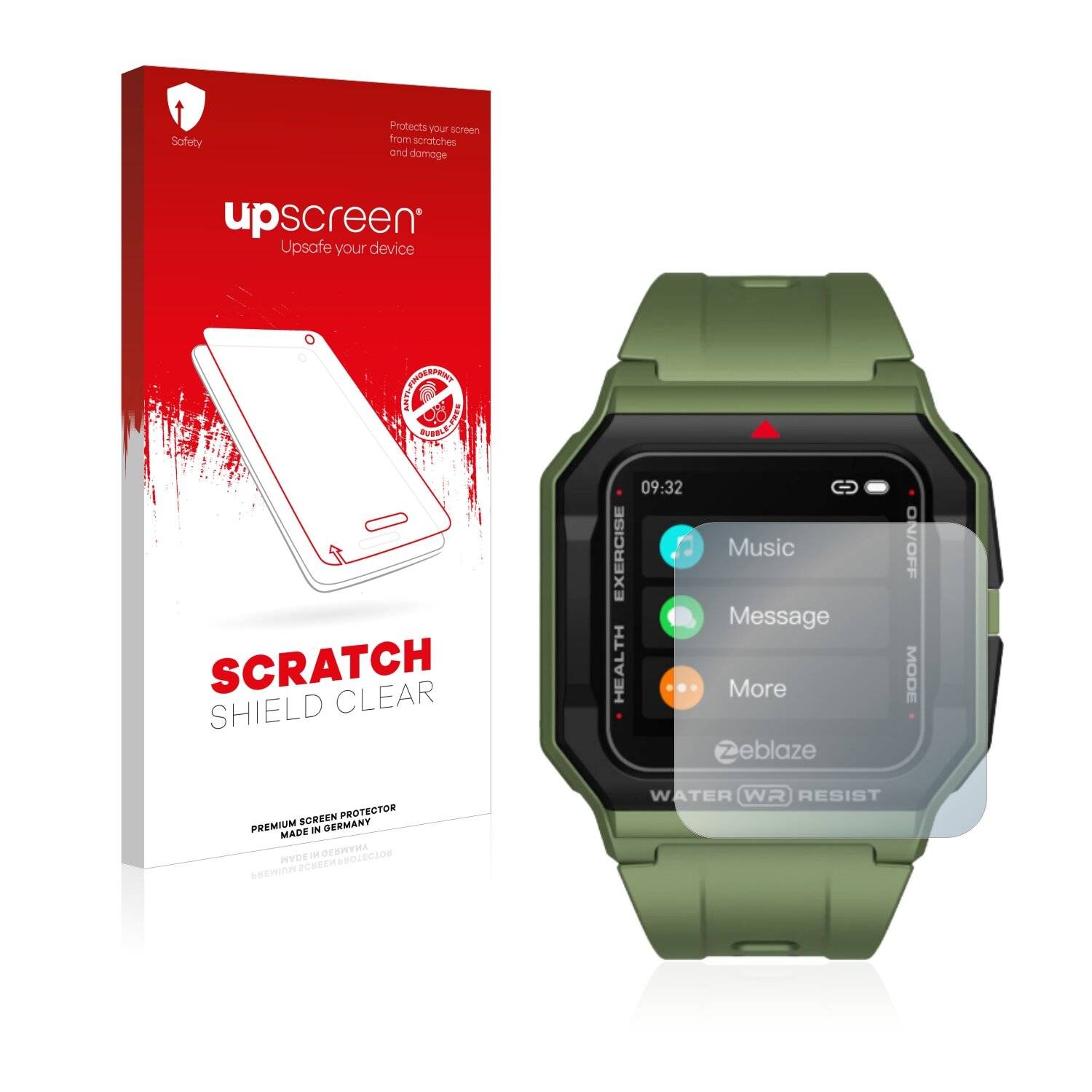upscreen Scratch Shield Clear Premium Displayschutzfolie für Zeblaze