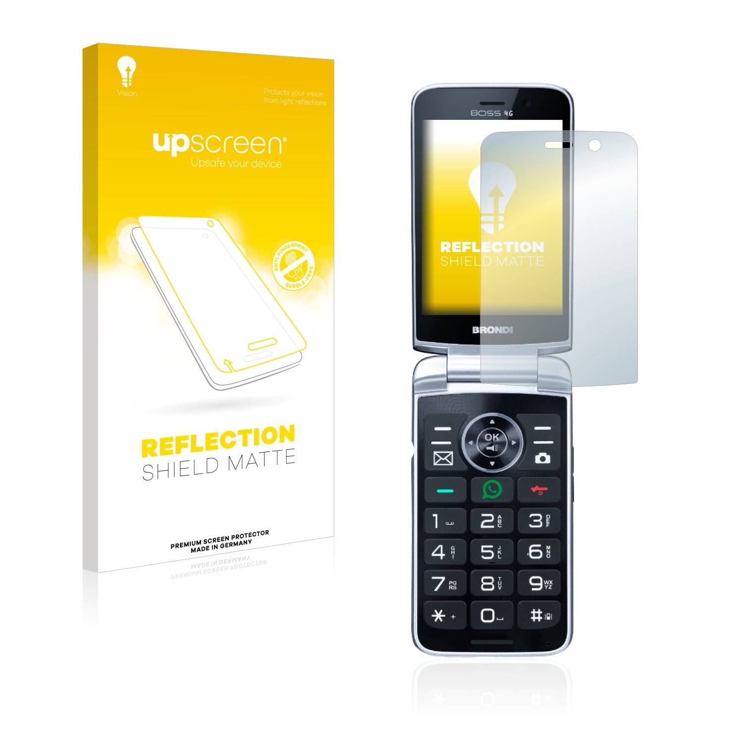 upscreen Reflection Shield Matte Premium Displayschutzfolie für Brondi Boss