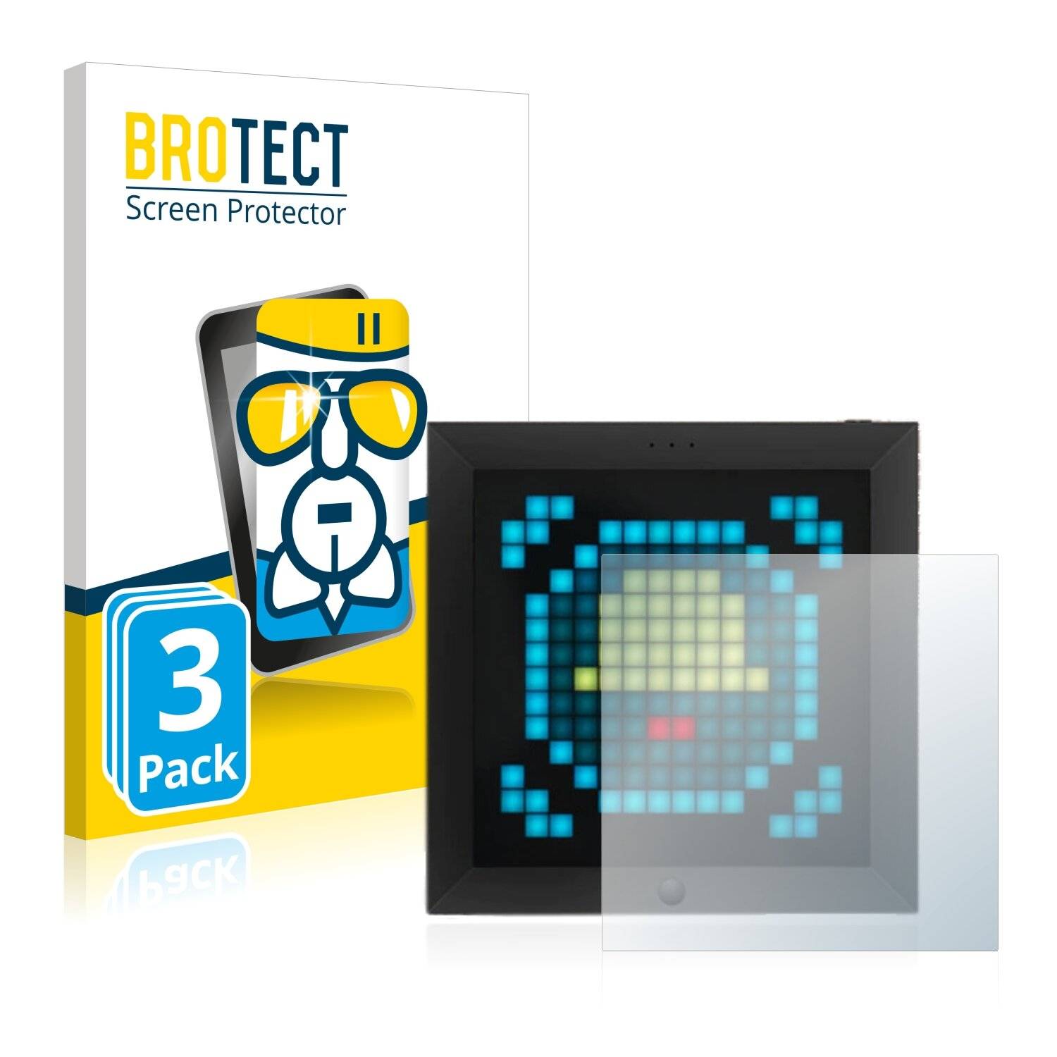 3x BROTECT AirGlass Schutzglas Folie für Divoom