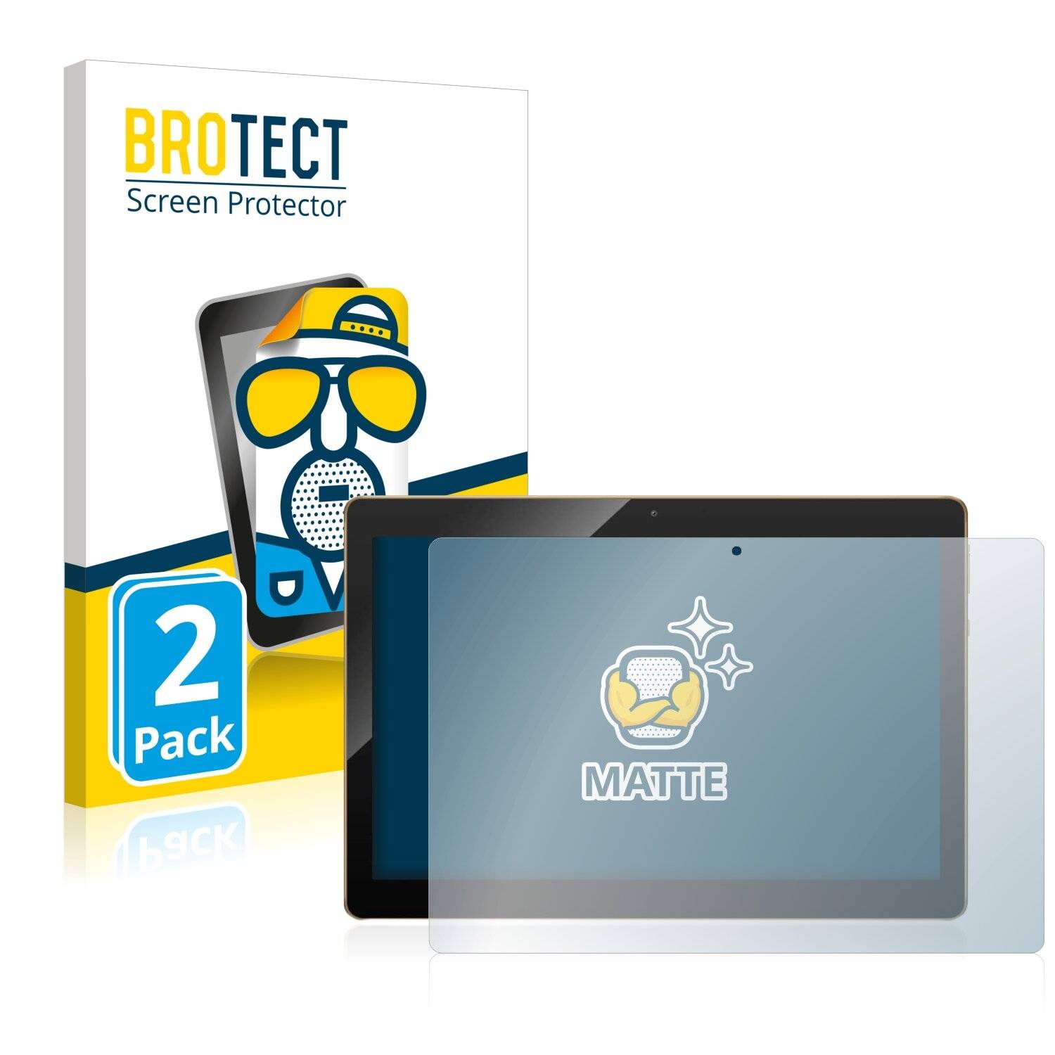 2x BROTECT Matte Displayschutzfolie für Qimaoo K4 10 - Entspiegelt,