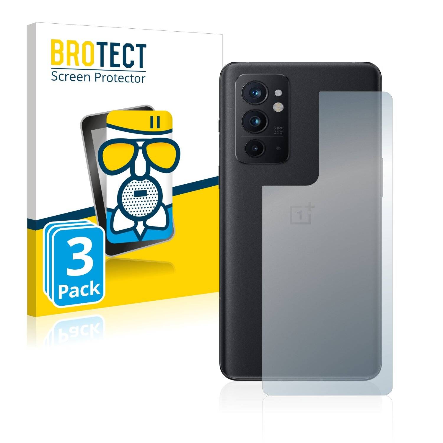3x BROTECT AirGlass Matte Schutzglas Folie für OnePlus 9RT 5G