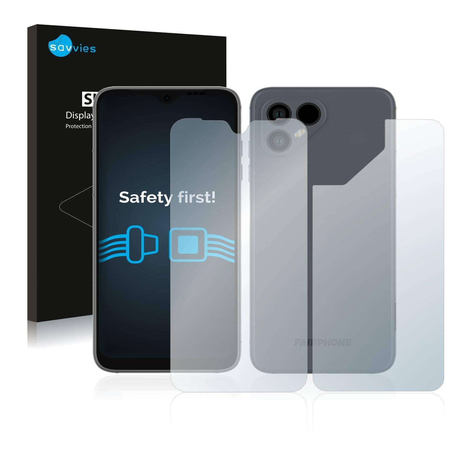 18x Savvies SU75 Displayschutzfolie für Fairphone 4 (Vorder +