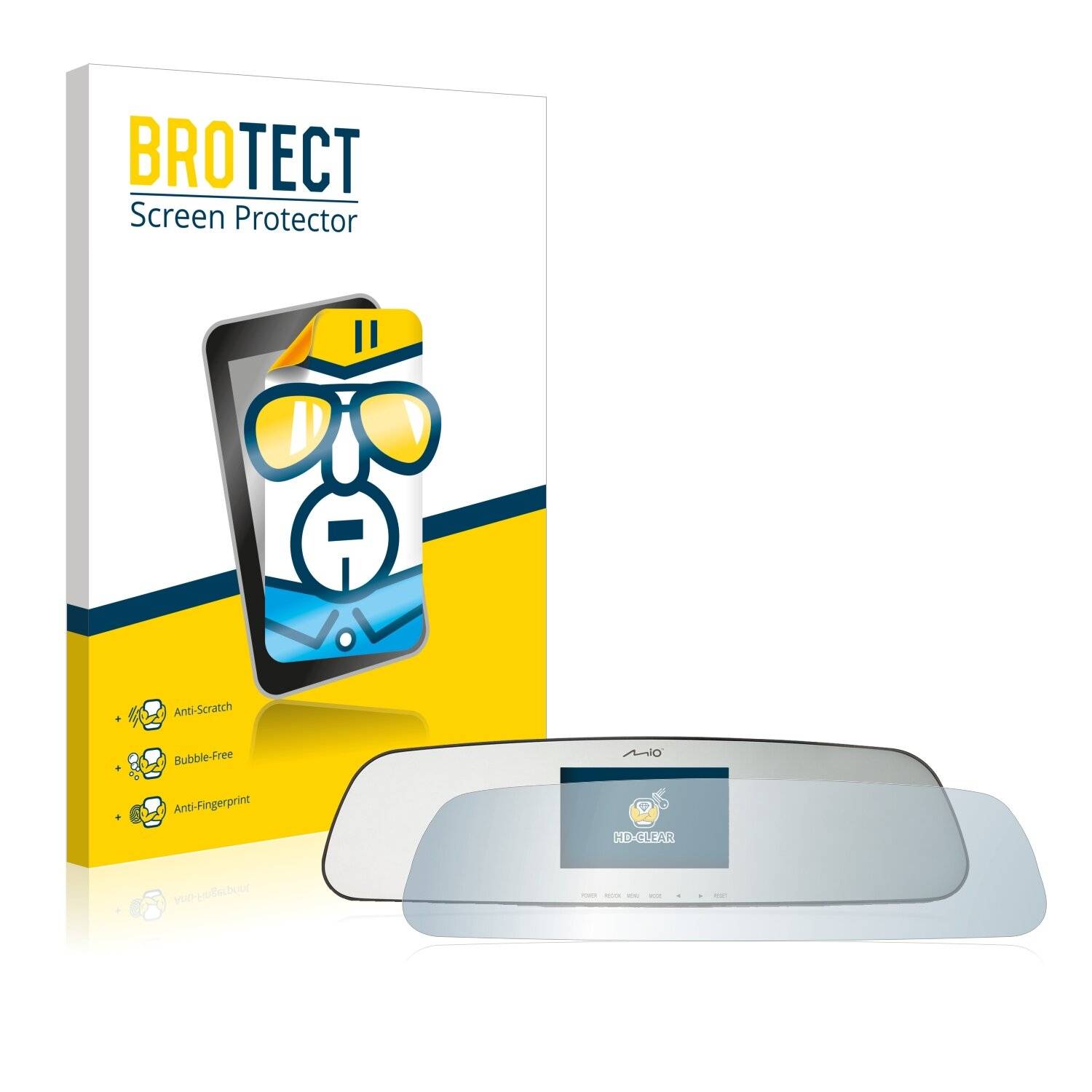 BROTECT HD-Clear Displayschutzfolie für Mitac Mio MiVue