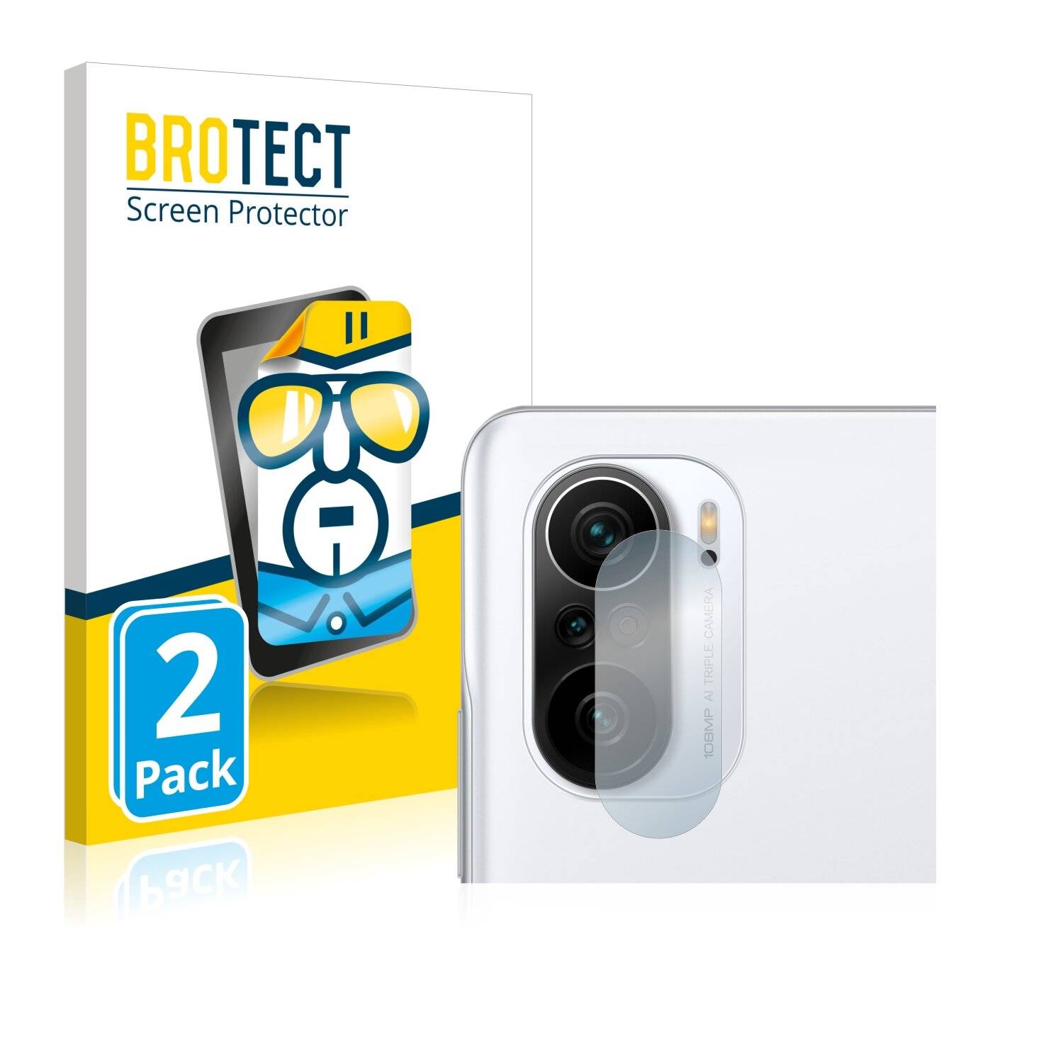2x BROTECT HD-Clear Displayschutzfolie für Xiaomi Mi 11i (NUR