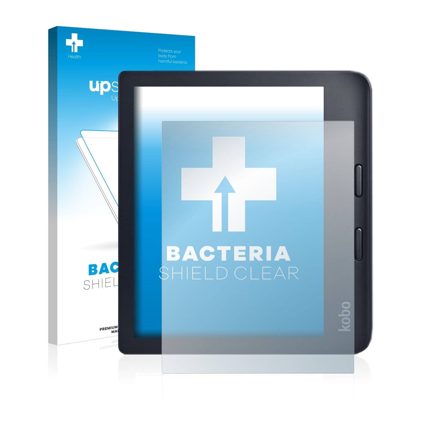 upscreen Bacteria Shield Clear Premium Antibakterielle Displayschutzfolie für Kobo Libra