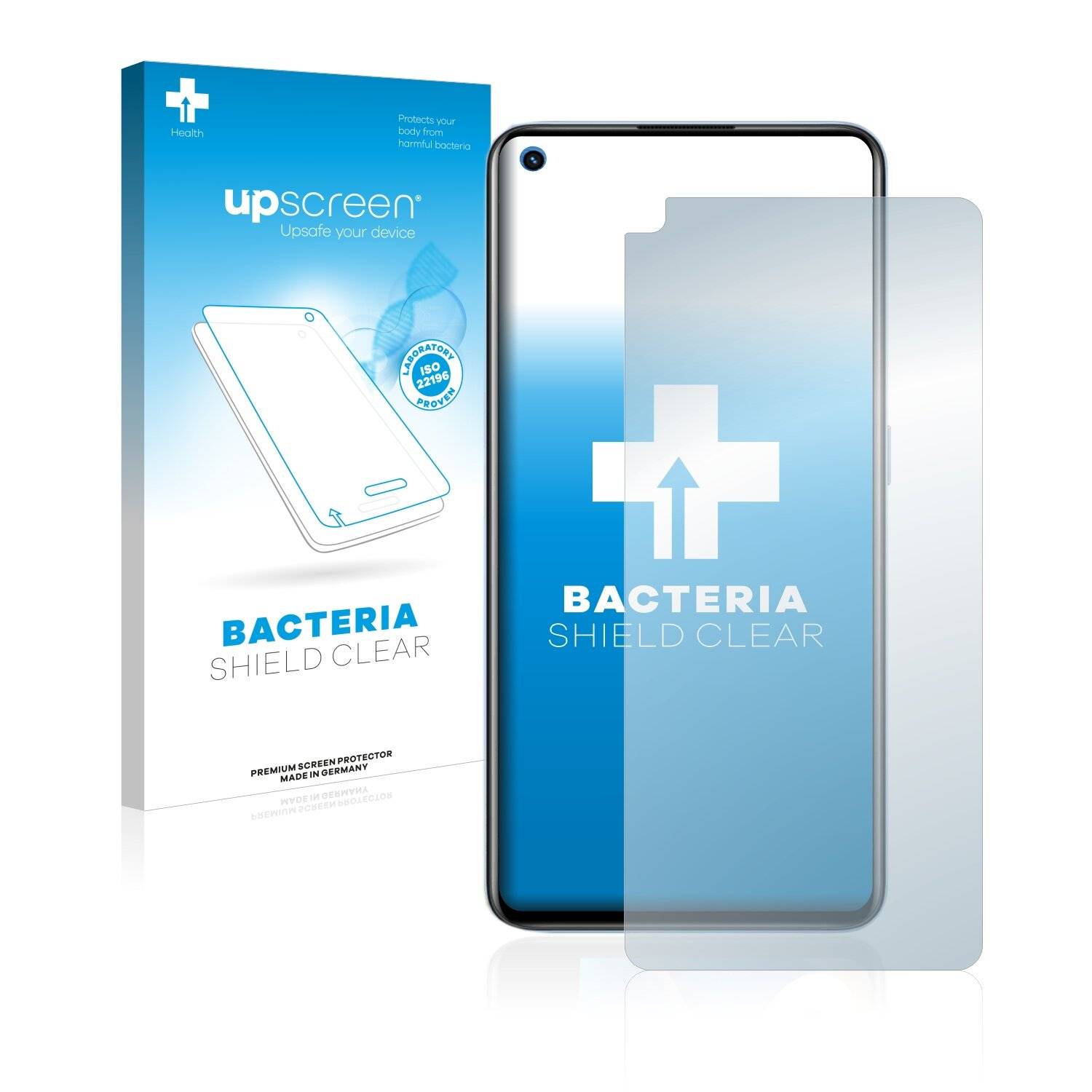 upscreen Bacteria Shield Clear Premium Antibakterielle Displayschutzfolie für Realme GT Neo