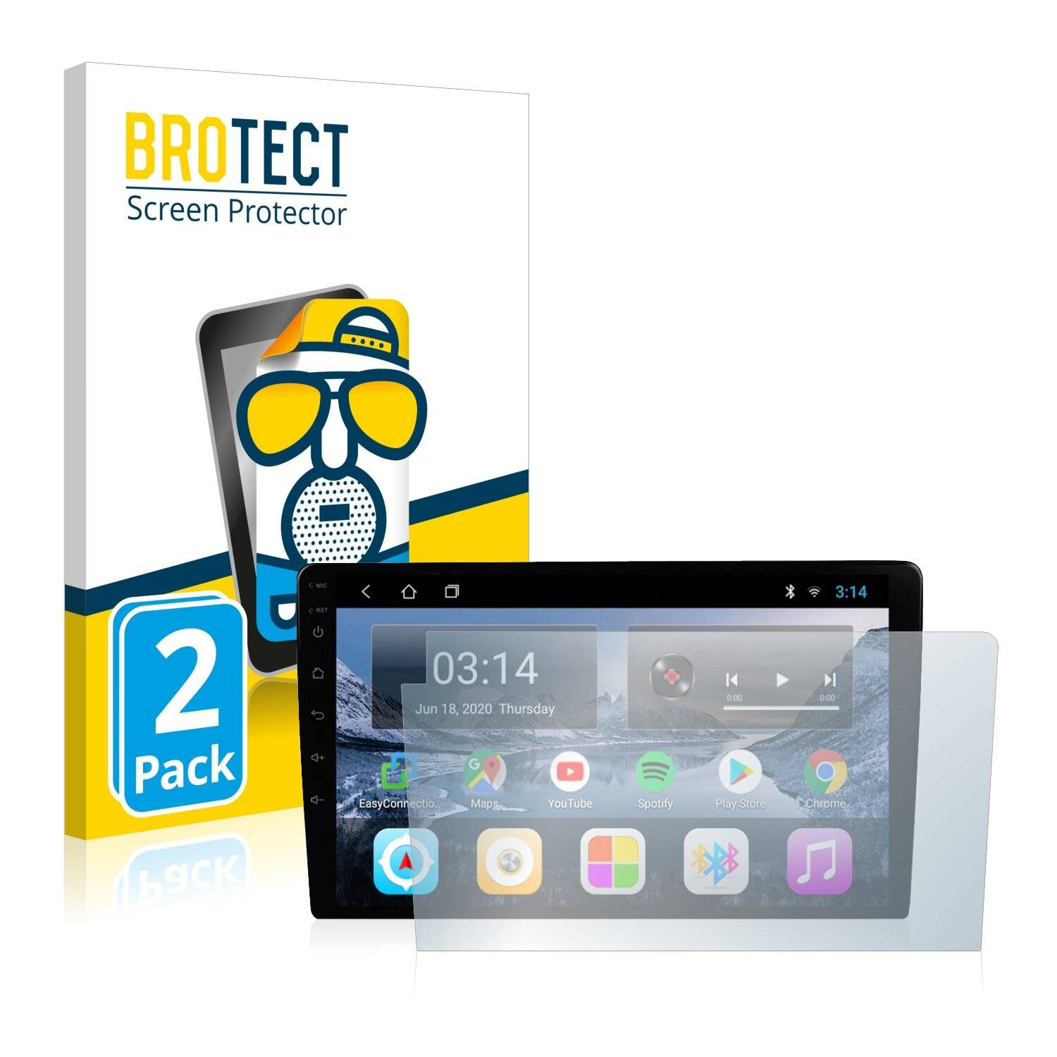 2x BROTECT Matte Displayschutzfolie für Ekiy T7 - Entspiegelt,