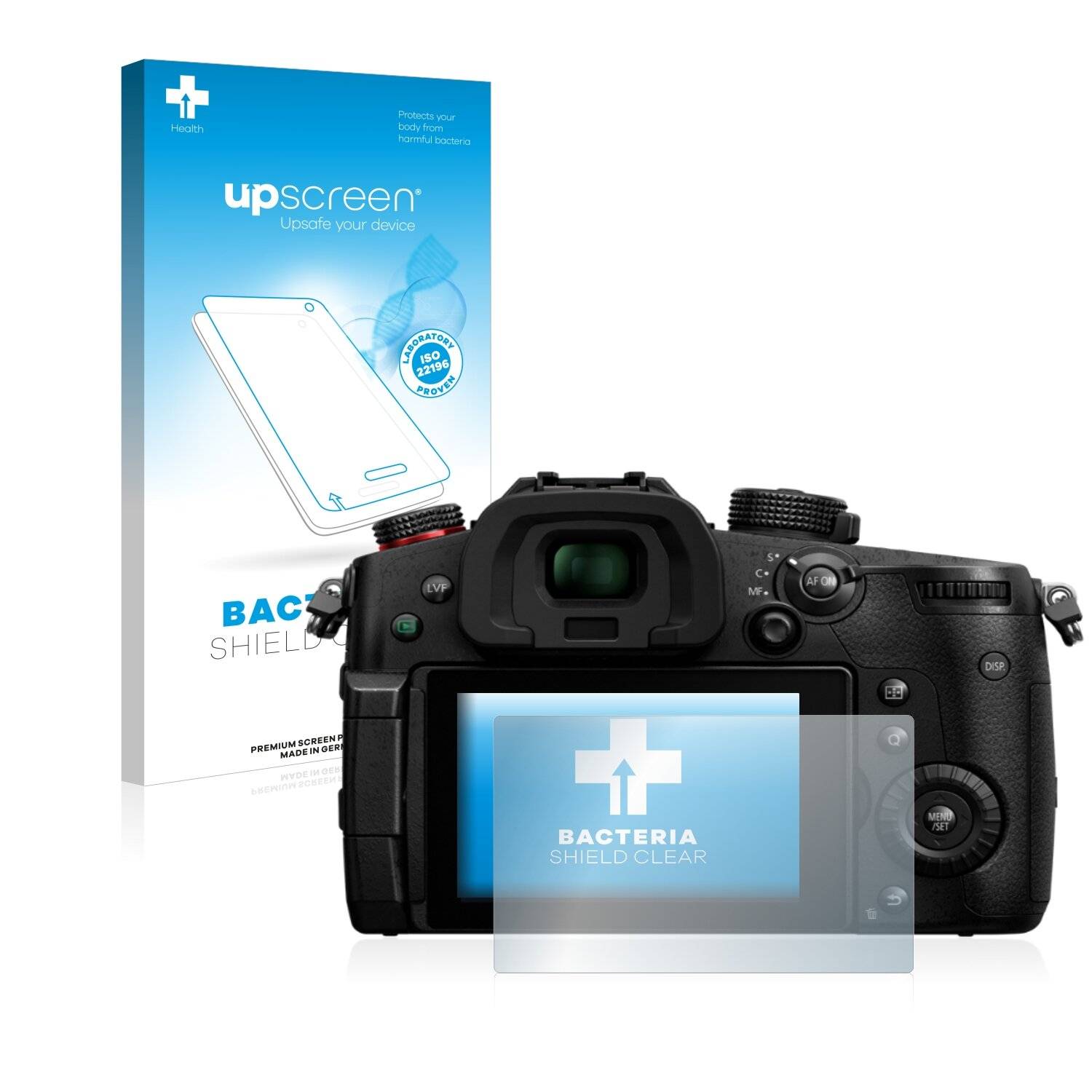 upscreen Bacteria Shield Clear Premium Antibakterielle Displayschutzfolie für Panasonic