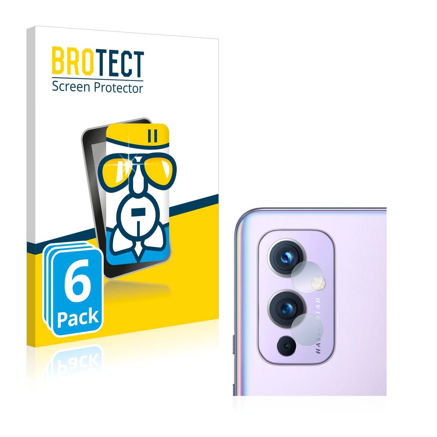 6x BROTECT AirGlass Schutzglas Folie für OnePlus 9 5G (nur