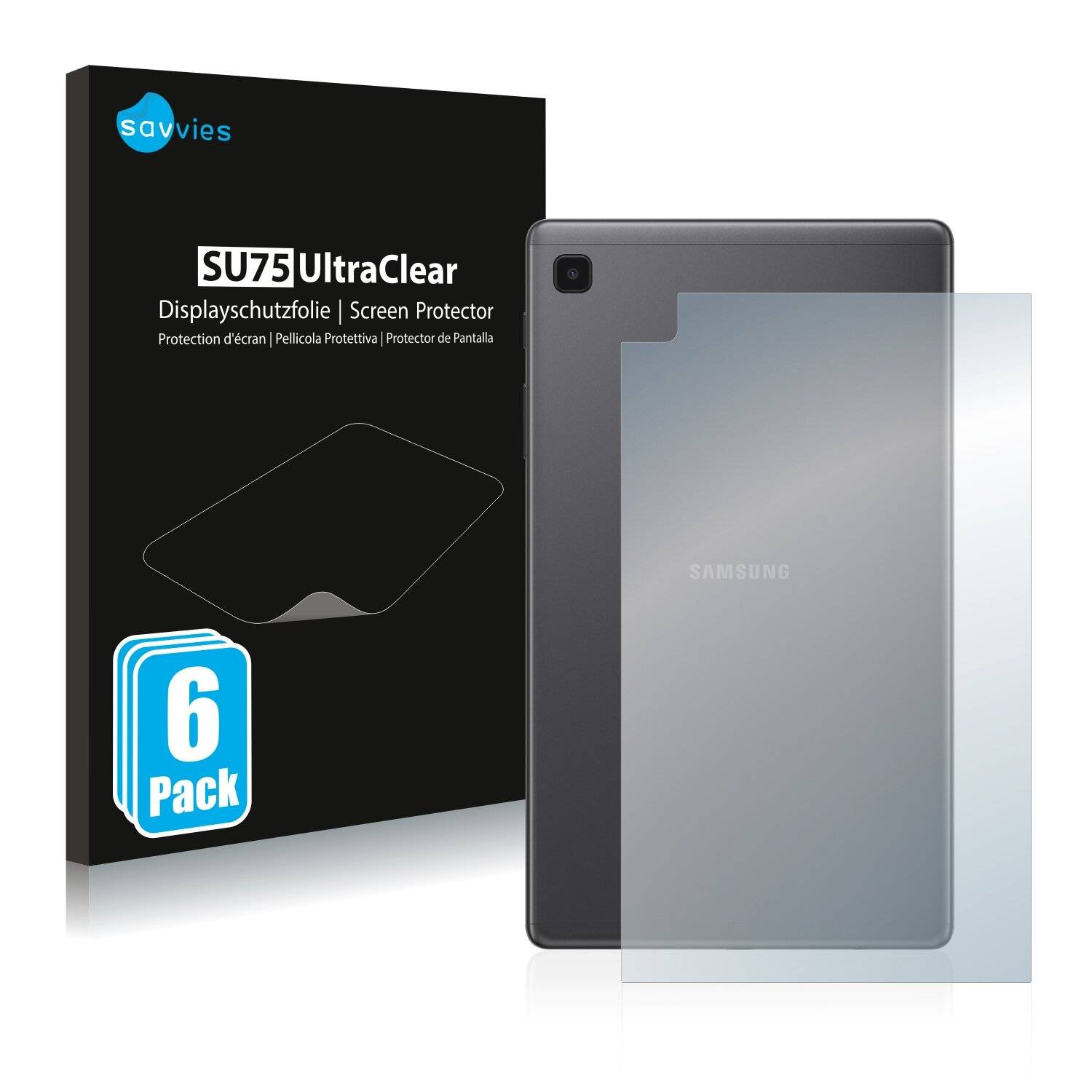 6x Savvies SU75 Displayschutzfolie für Samsung Galaxy Tab A7 Lite Wi-Fi 2021