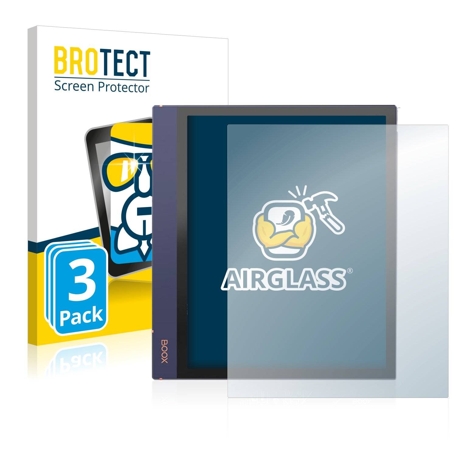 3x BROTECT AirGlass Schutzglas Folie für Onyx Boox Note Air