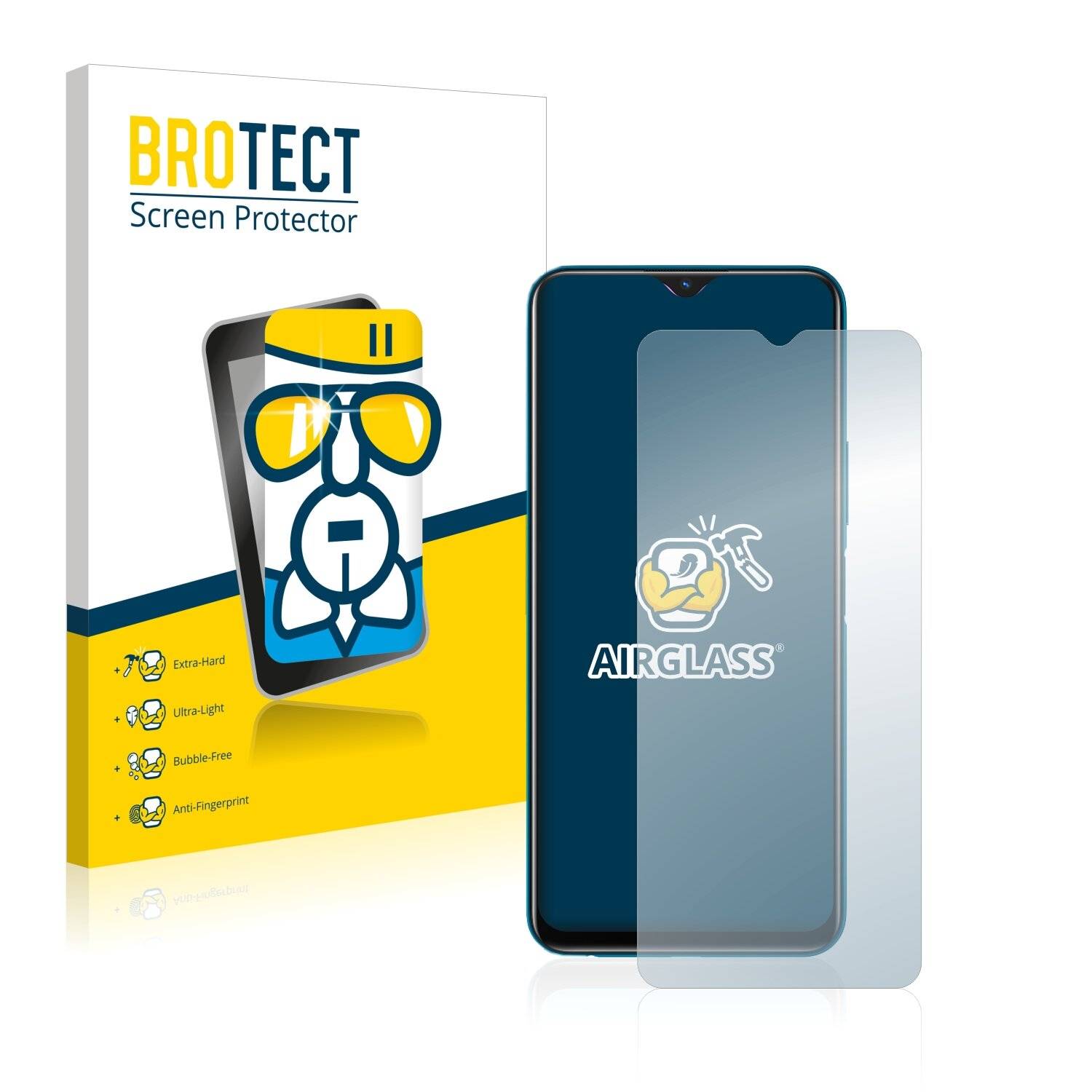 BROTECT AirGlass Schutzglas Folie für Vivo