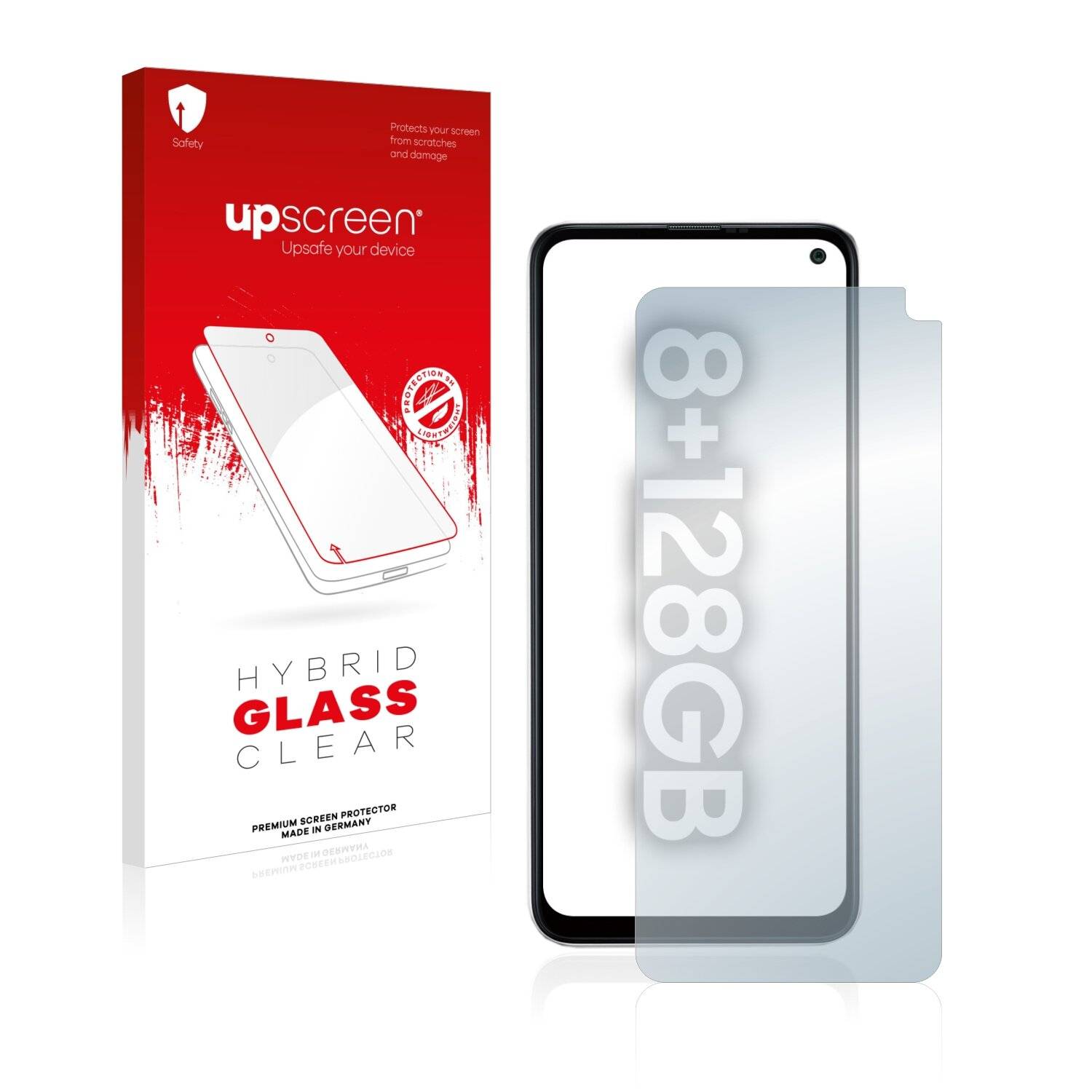 upscreen Hybrid Glass Clear Premium Schutzglas Folie für Samsung Galaxy F52