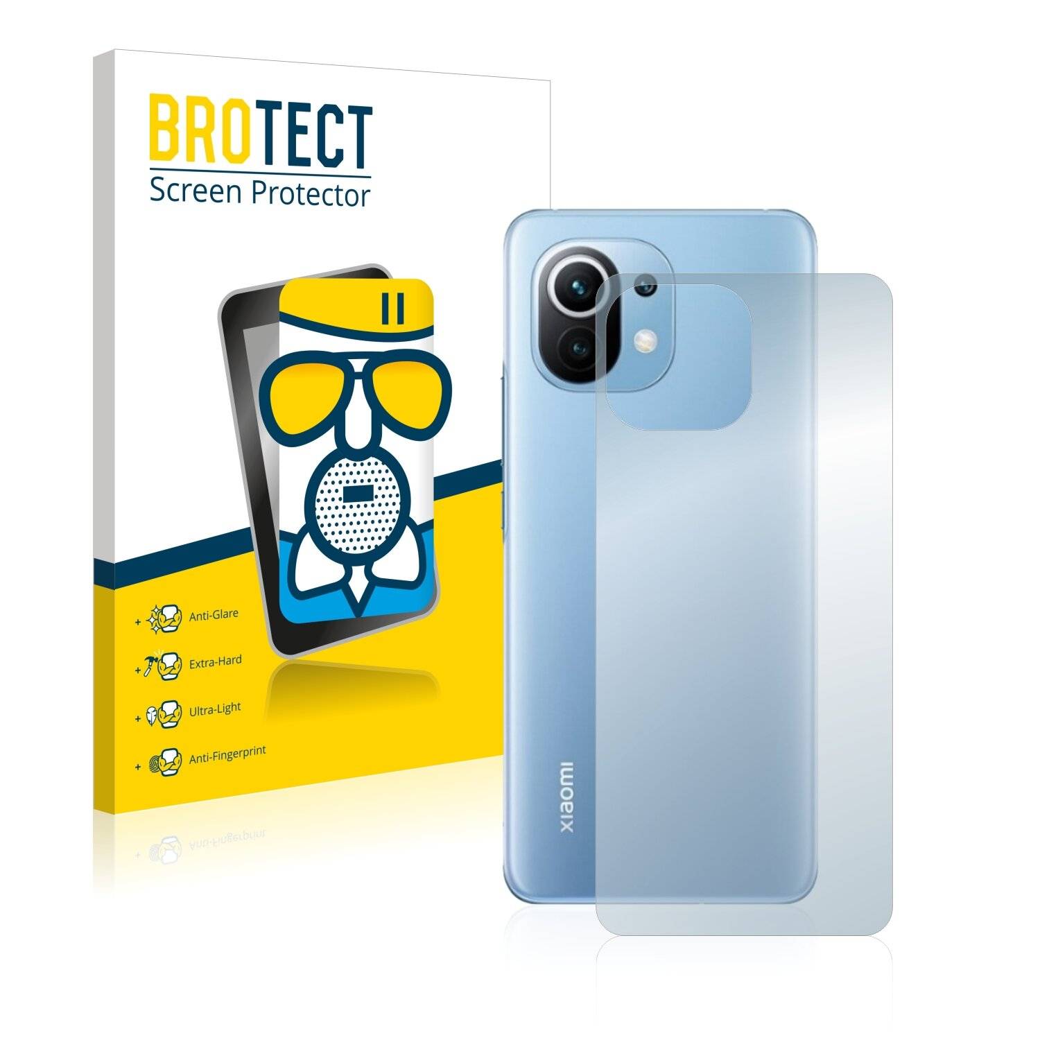 BROTECT AirGlass Matte Schutzglas Folie für Xiaomi Mi 11 Lite