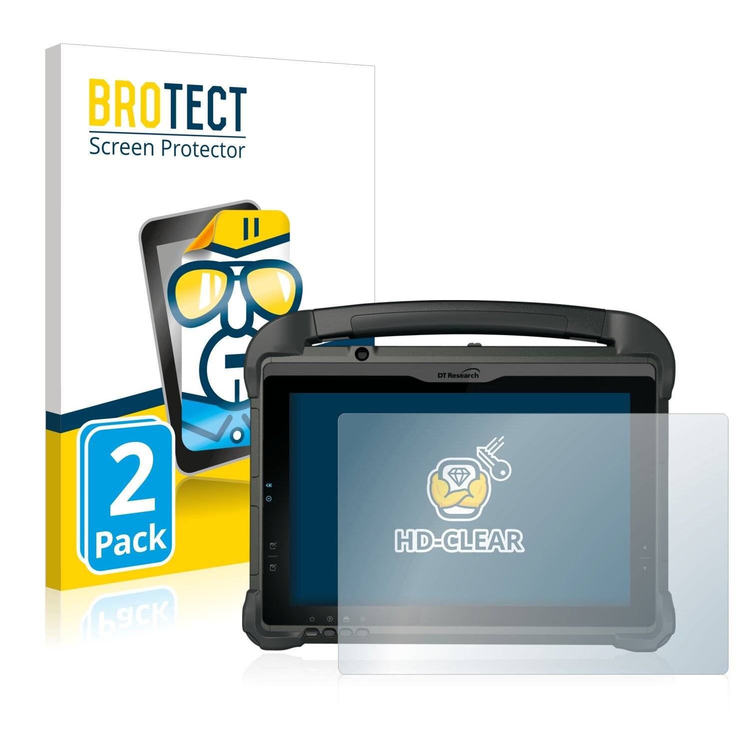2x BROTECT HD-Clear Displayschutzfolie für DT Research