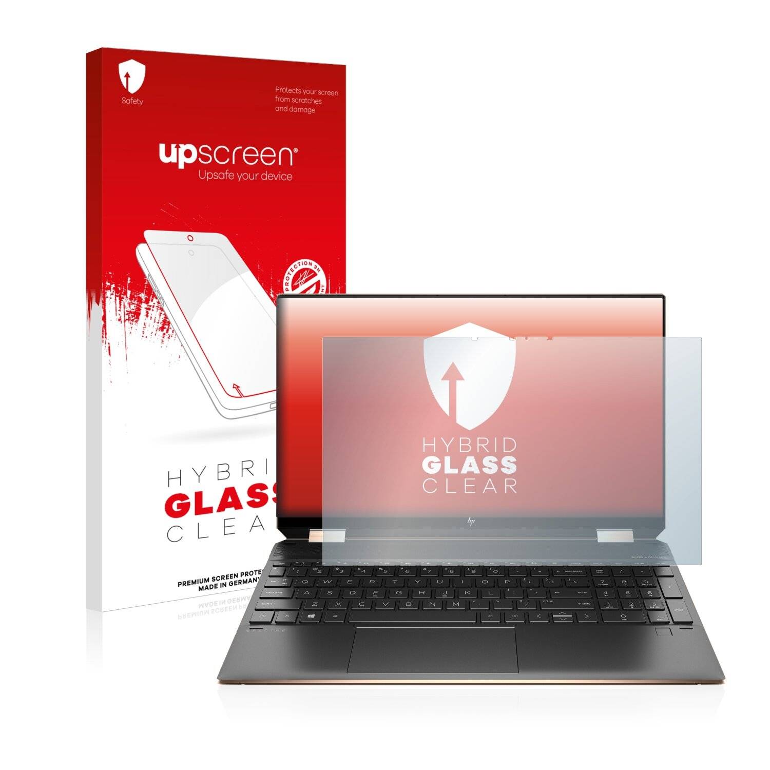 upscreen Hybrid Glass Clear Premium Schutzglas Folie für Acer